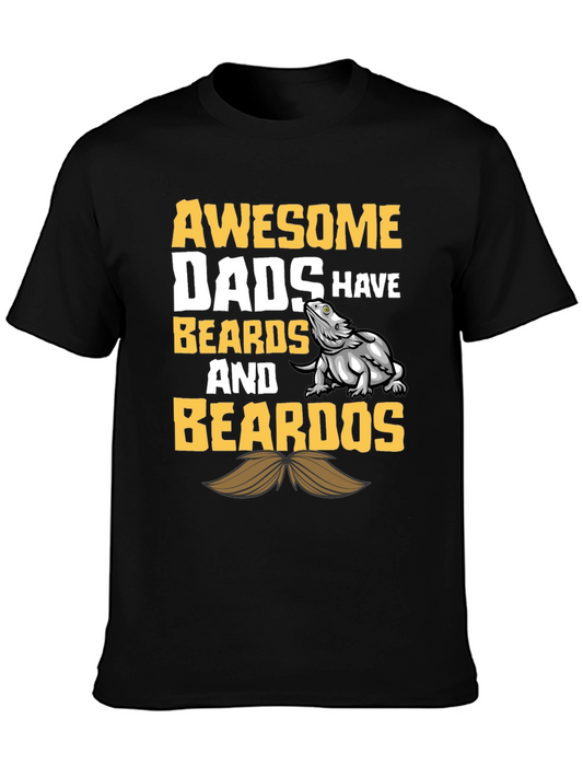 Awesome Dads Beardos Graphic T-Shirt