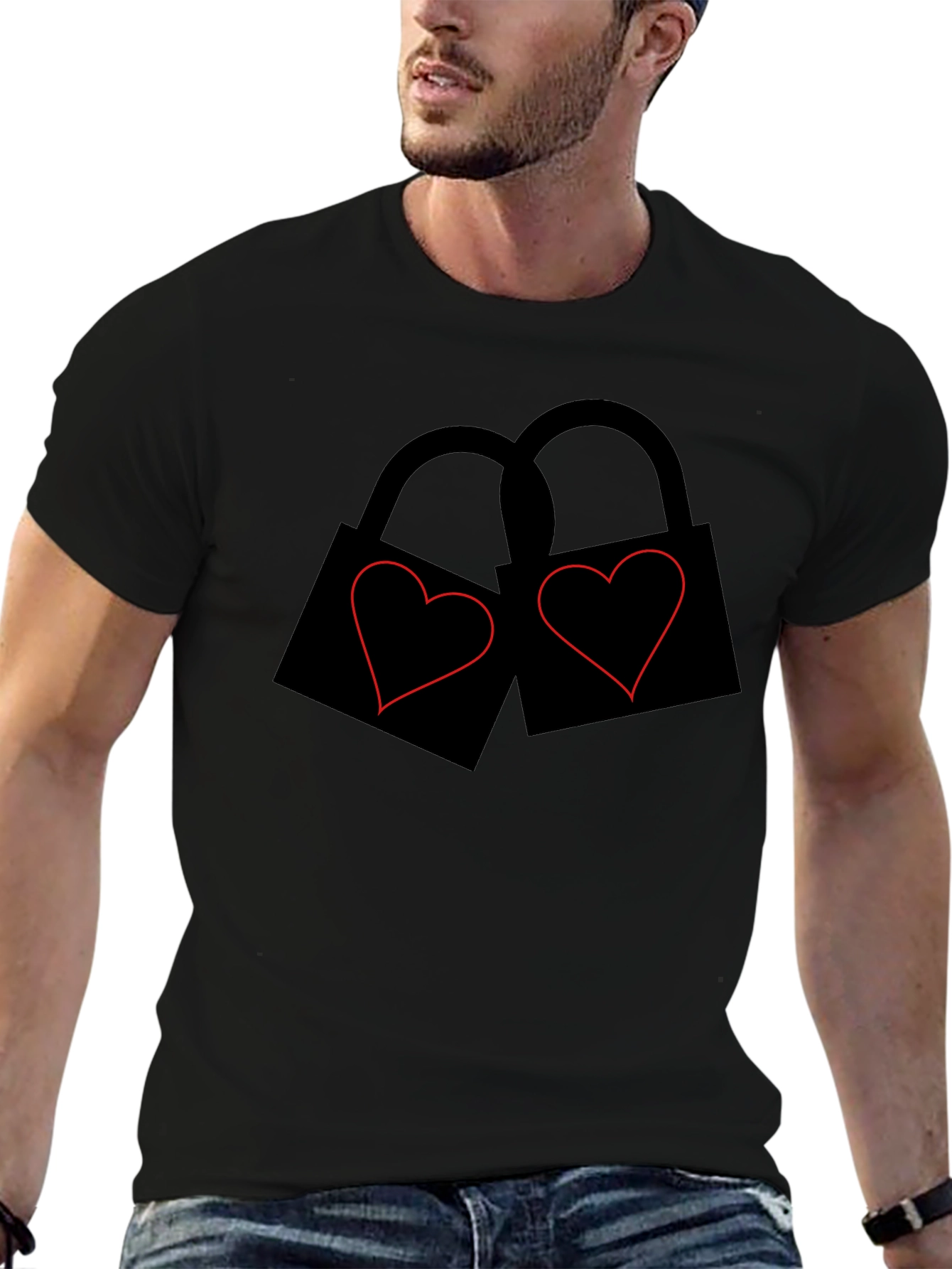 Heart Lock T-Shirt - Unique Graphic Tee