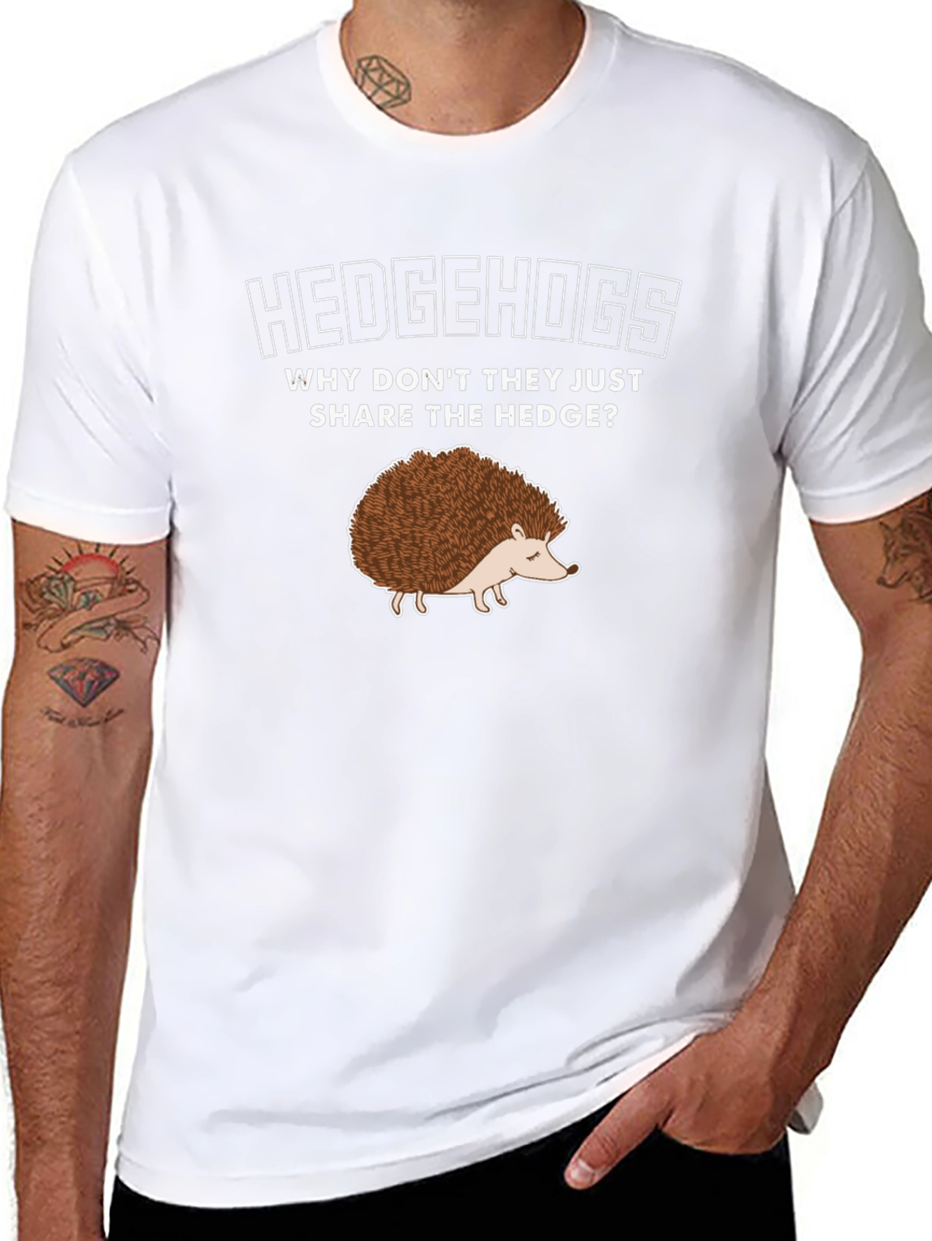 Hedgehog T-Shirt: Why Dont They Share the Hedge?
