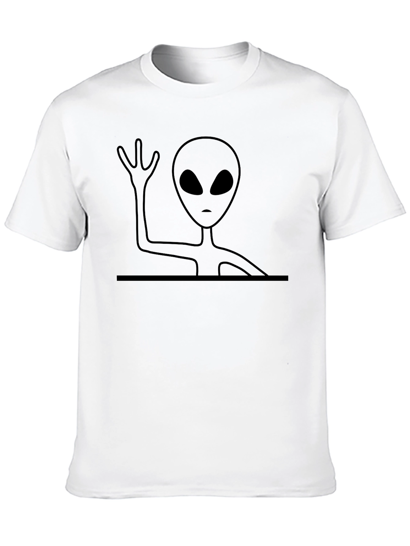 Alien Graphic Black T-Shirt