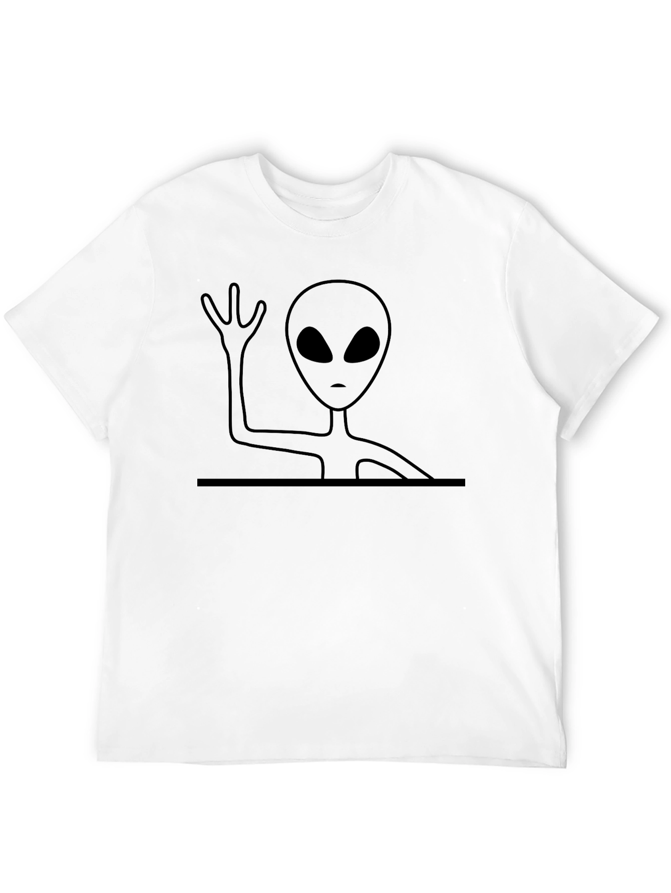 Alien Graphic Black T-Shirt