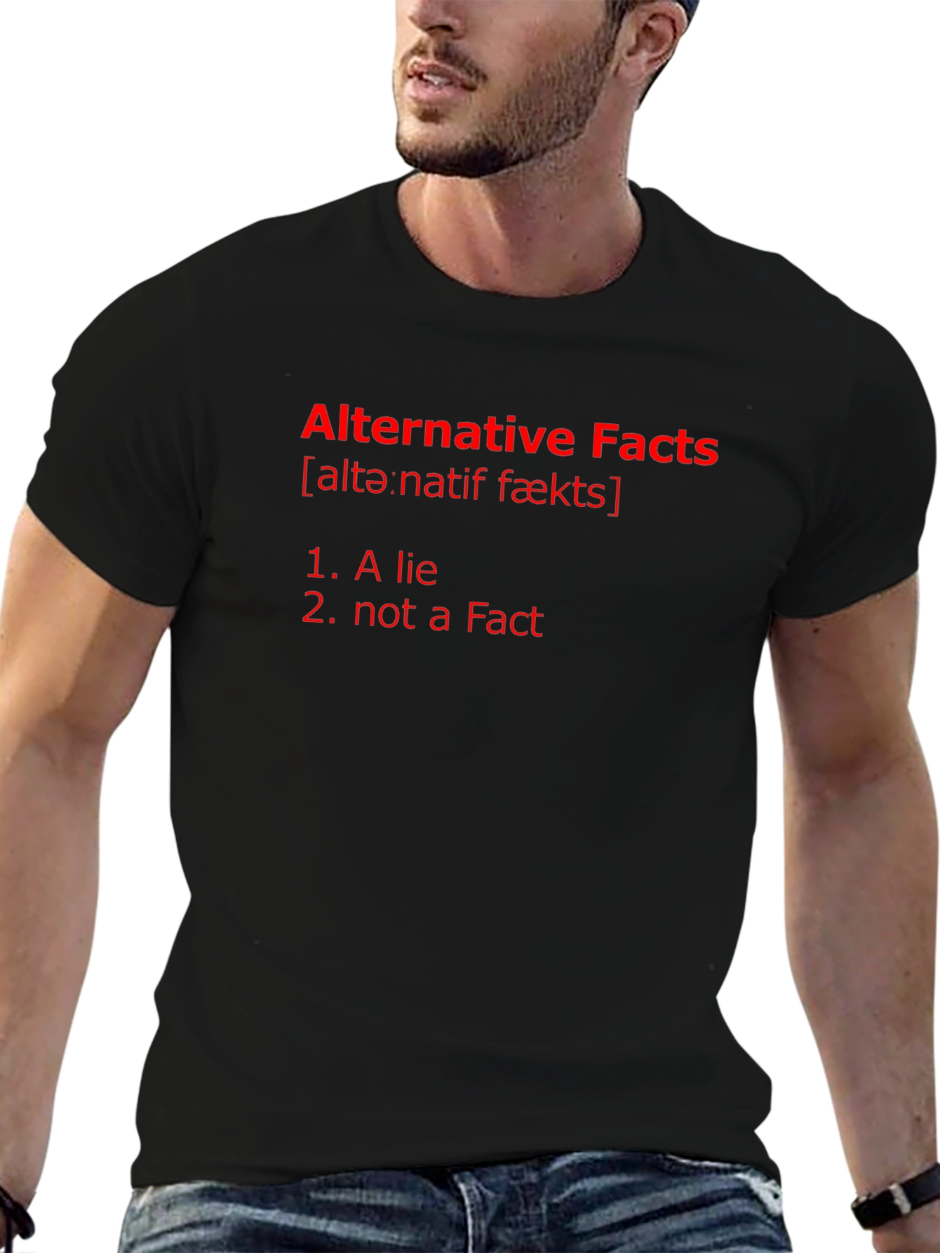 Alternative Facts Graphic Tee - Mens Black T-Shirt