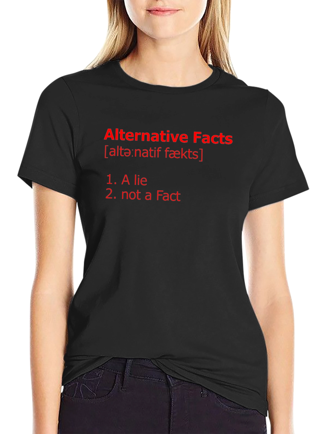 Alternative Facts Graphic Tee - Mens Black T-Shirt