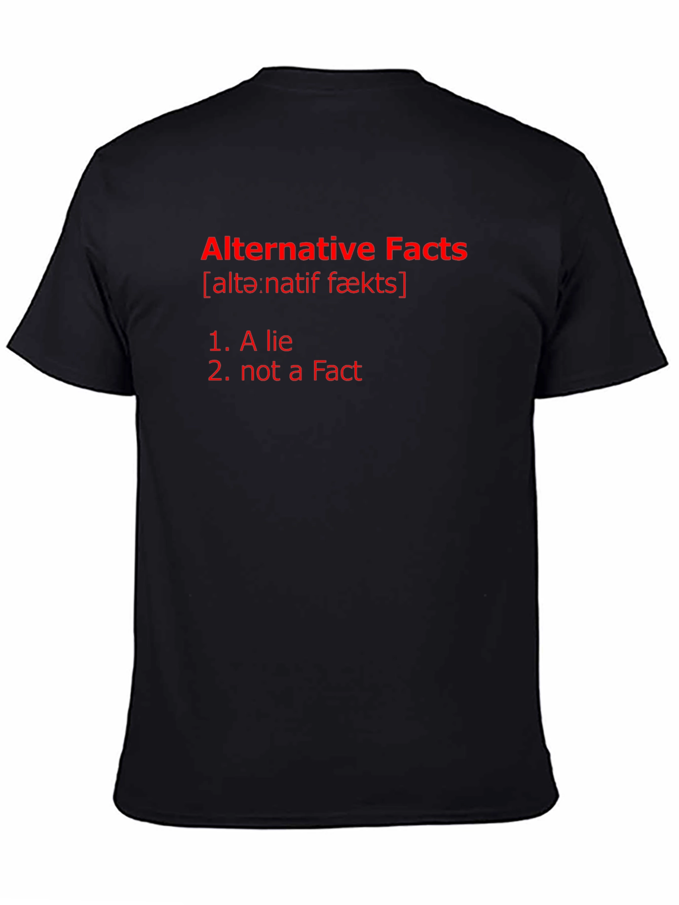 Alternative Facts Graphic Tee - Mens Black T-Shirt