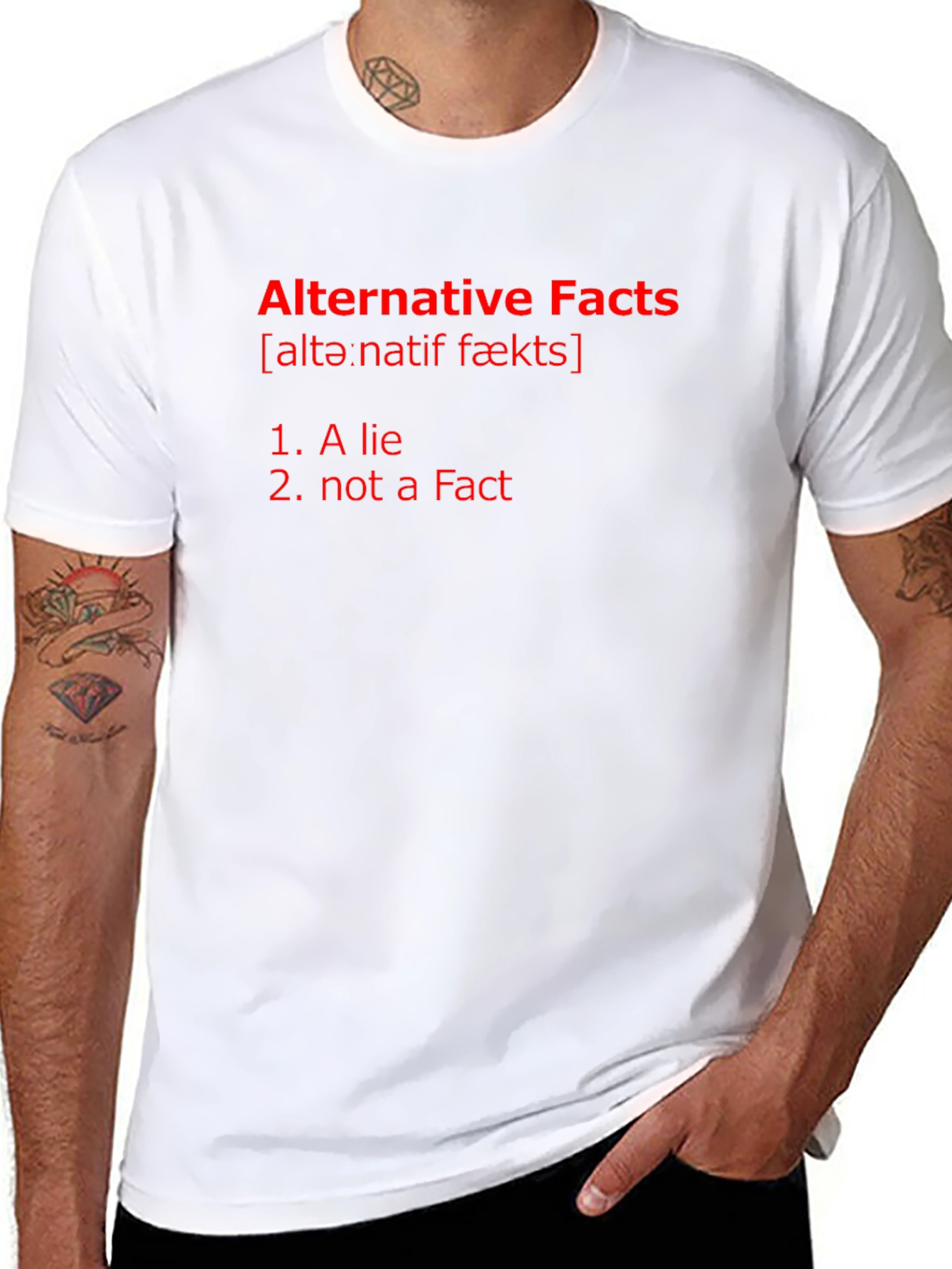 Alternative Facts Graphic Tee - Mens Black T-Shirt