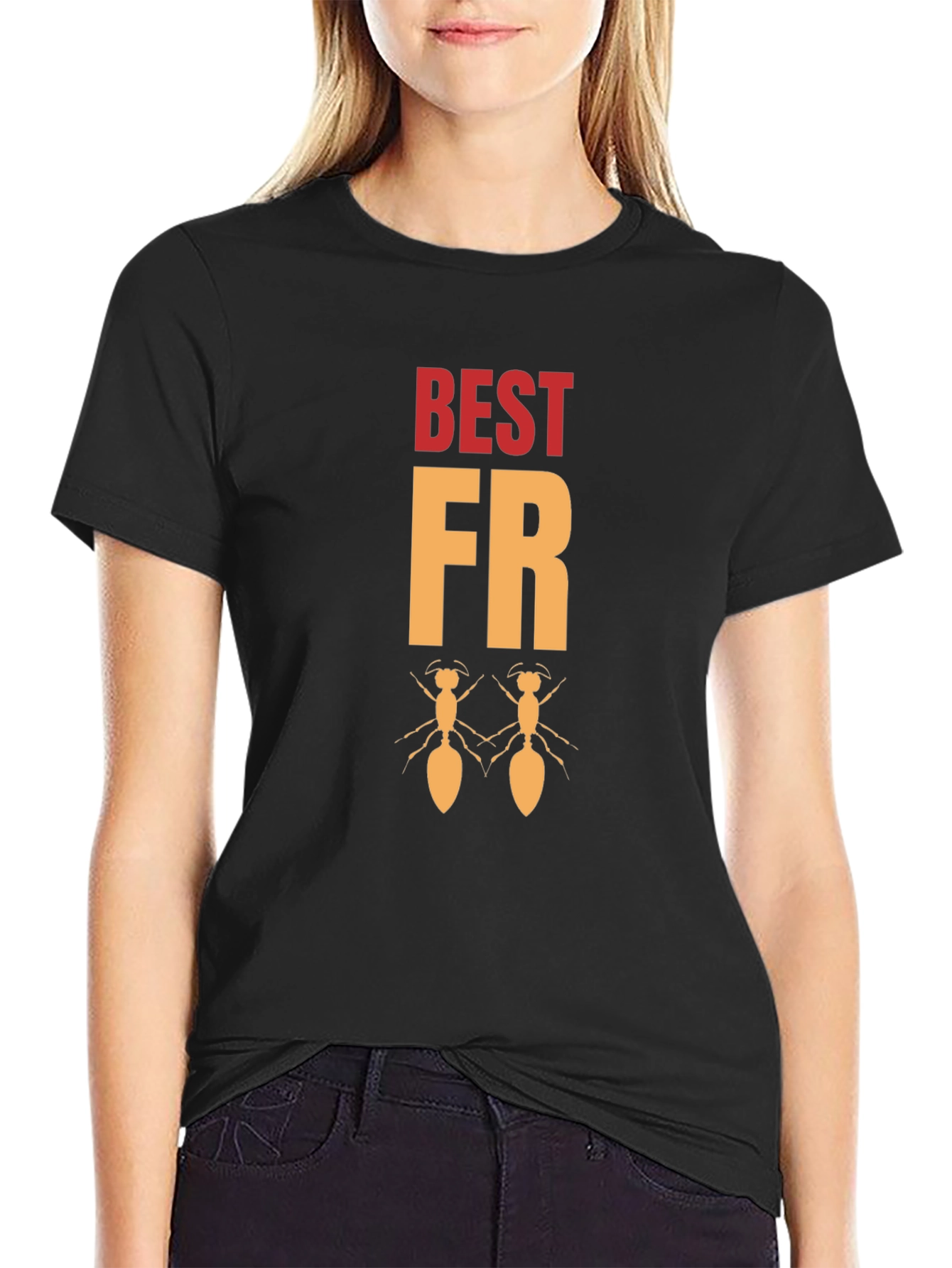 Best FRiends Ants Graphic Tee - Black