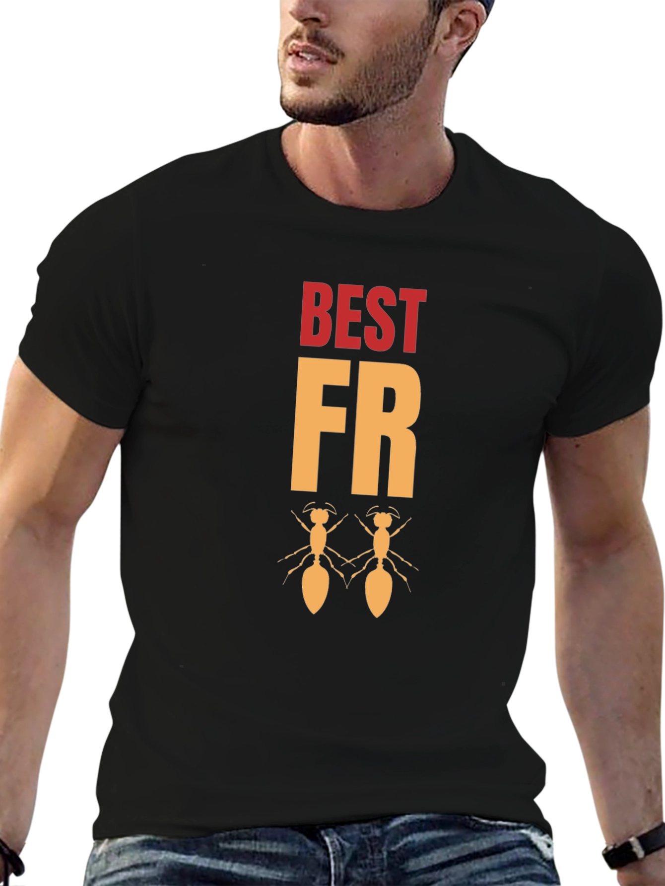 Best FRiends Ants Graphic Tee - Black