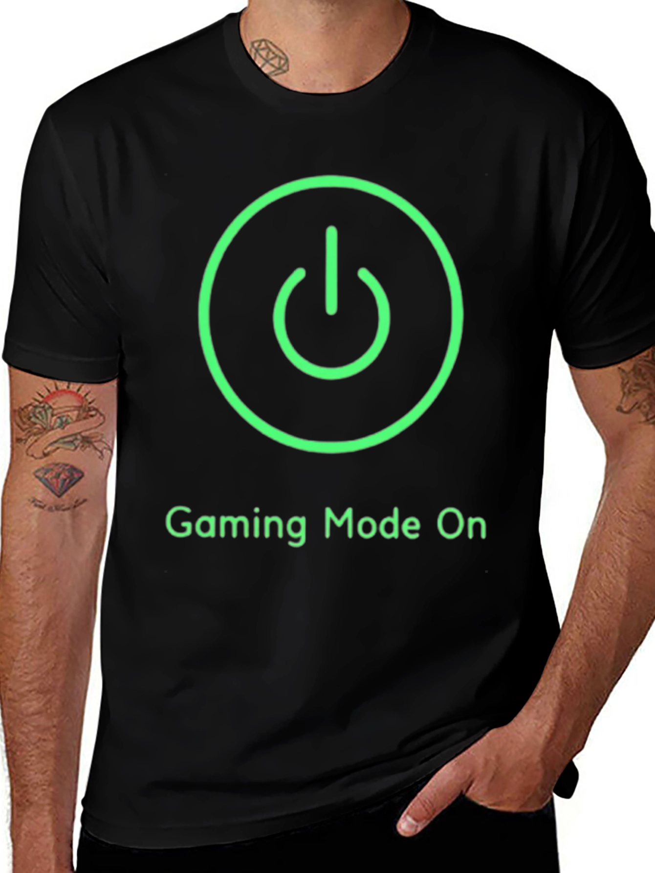 Gaming Mode On Black T-Shirt - Gamer Apparel