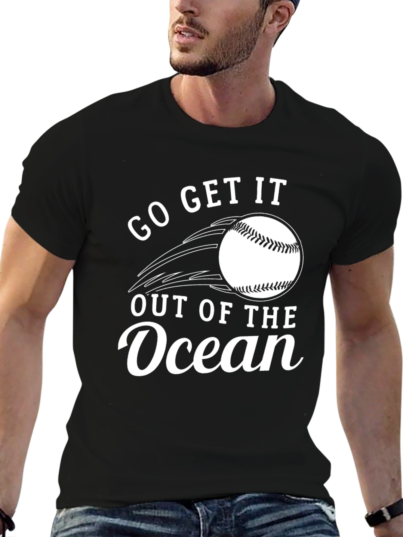 Go Get It Out Of The Ocean Black T-Shirt