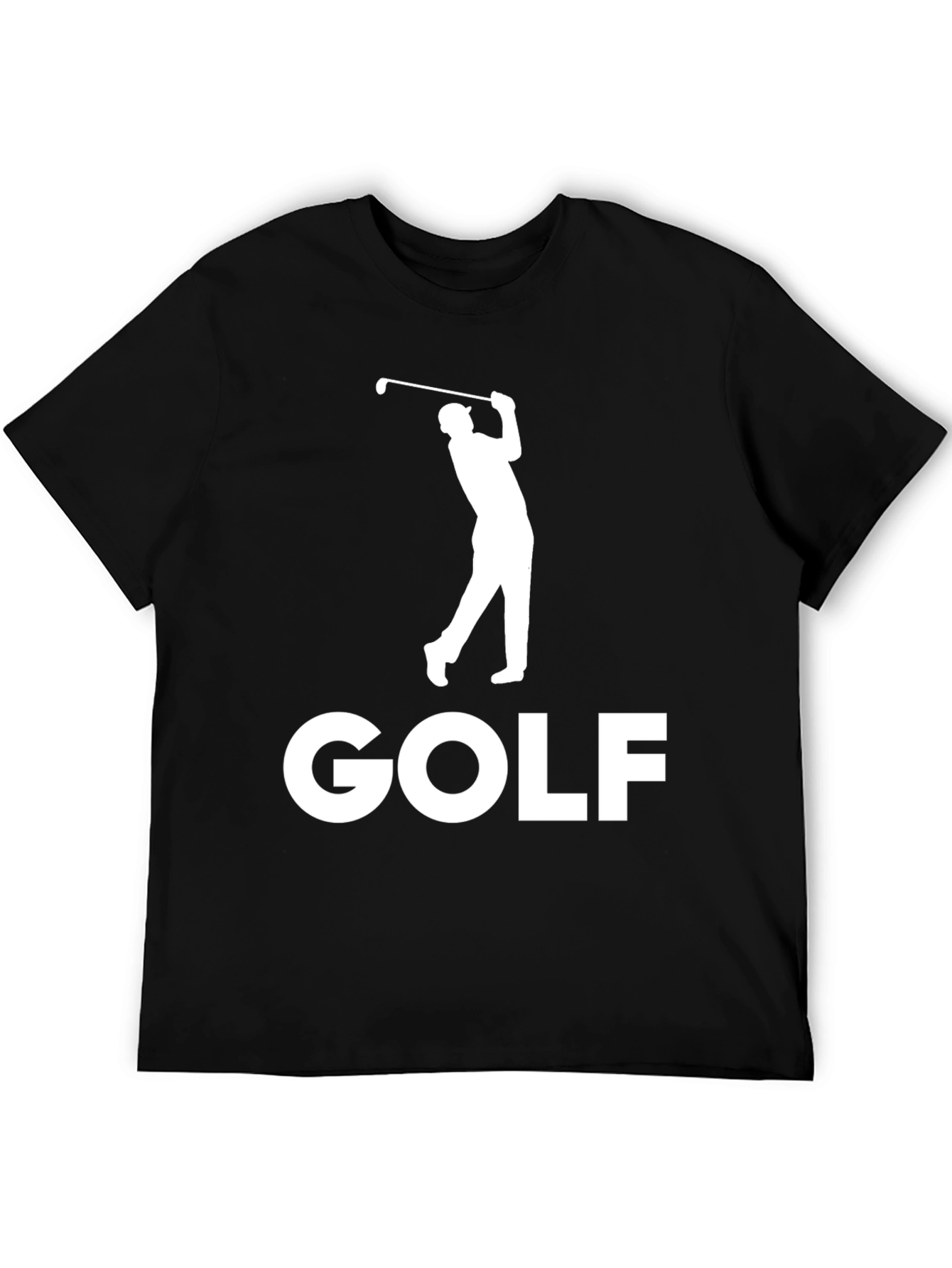 Golf Player Black Graphic Tee