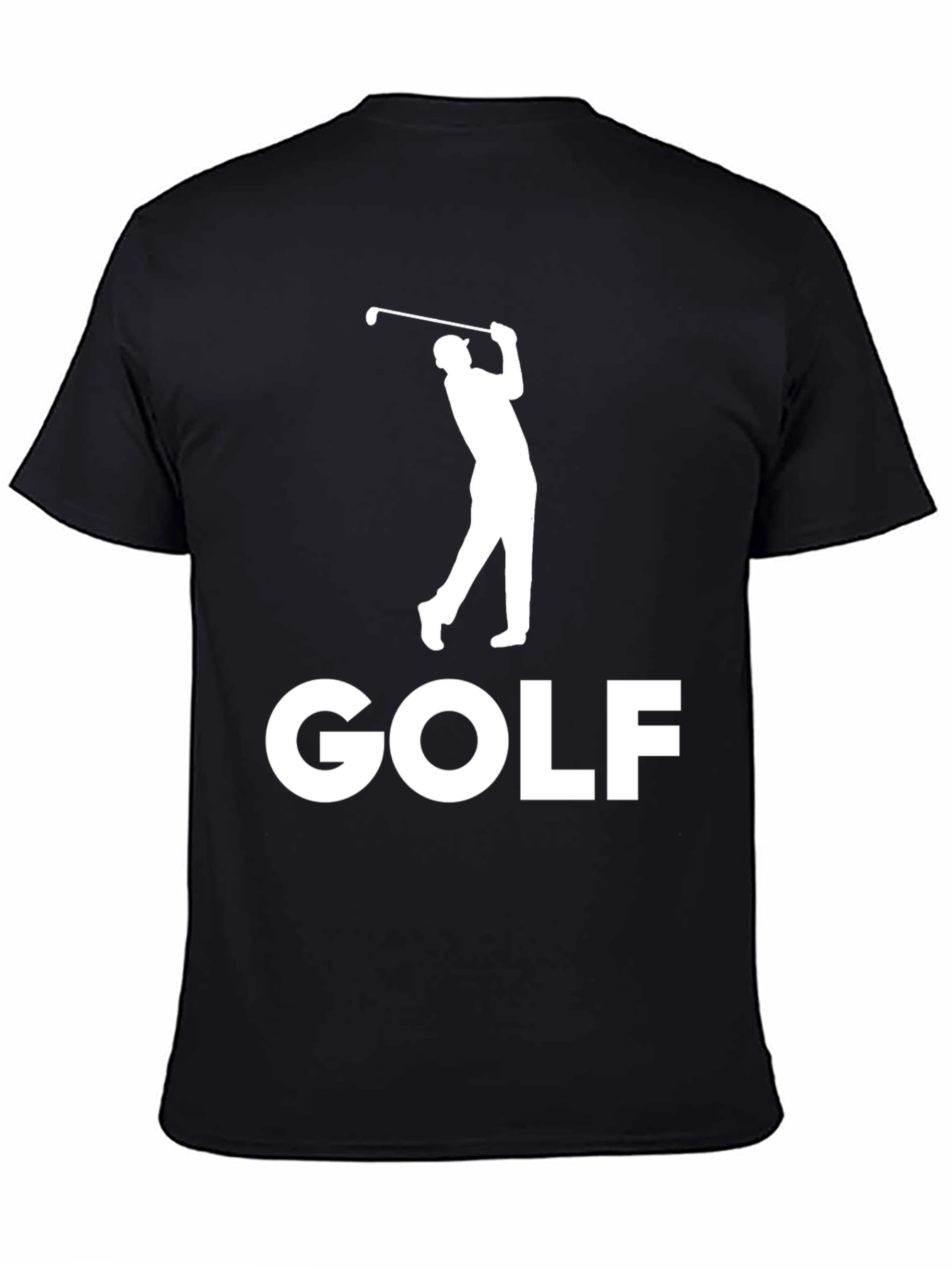 Golf Player Black Graphic Tee