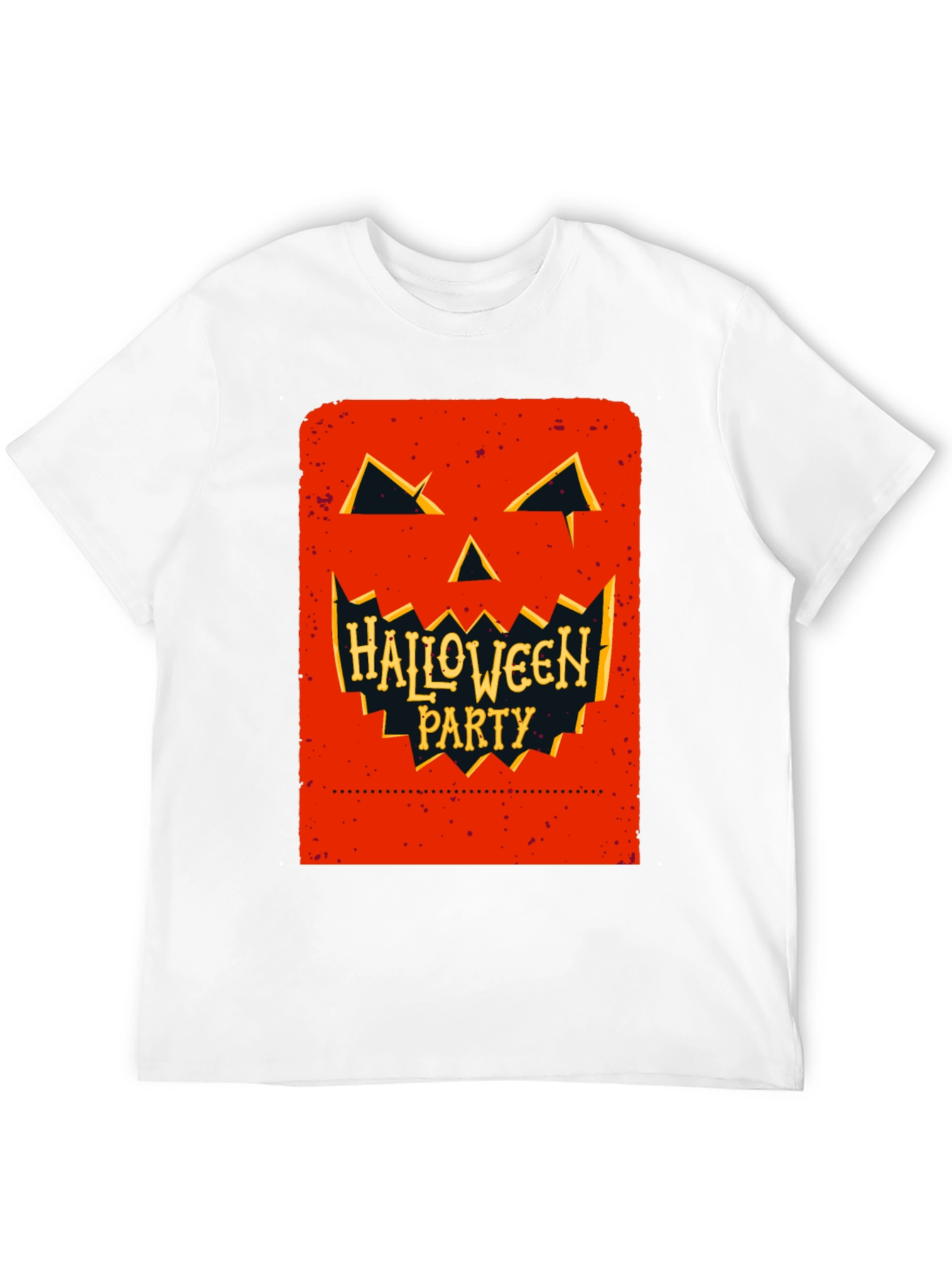 Halloween Party Pumpkin Face Black T-Shirt