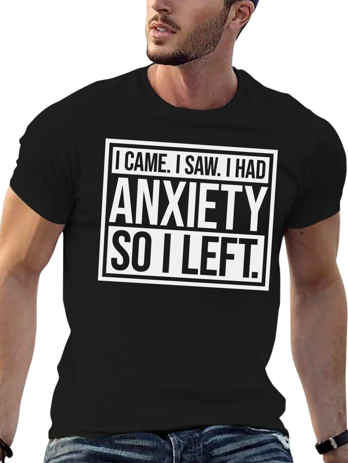 Anxiety Funny Graphic T-Shirt