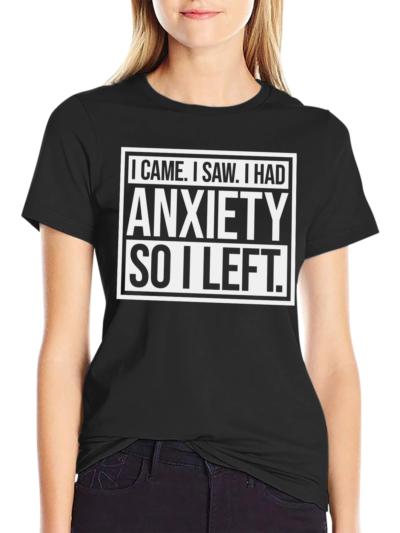 Anxiety Funny Graphic T-Shirt