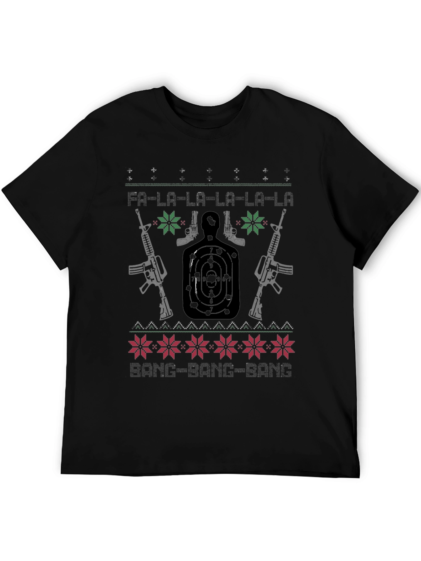 Guns Ugly Christmas Sweater T-Shirt