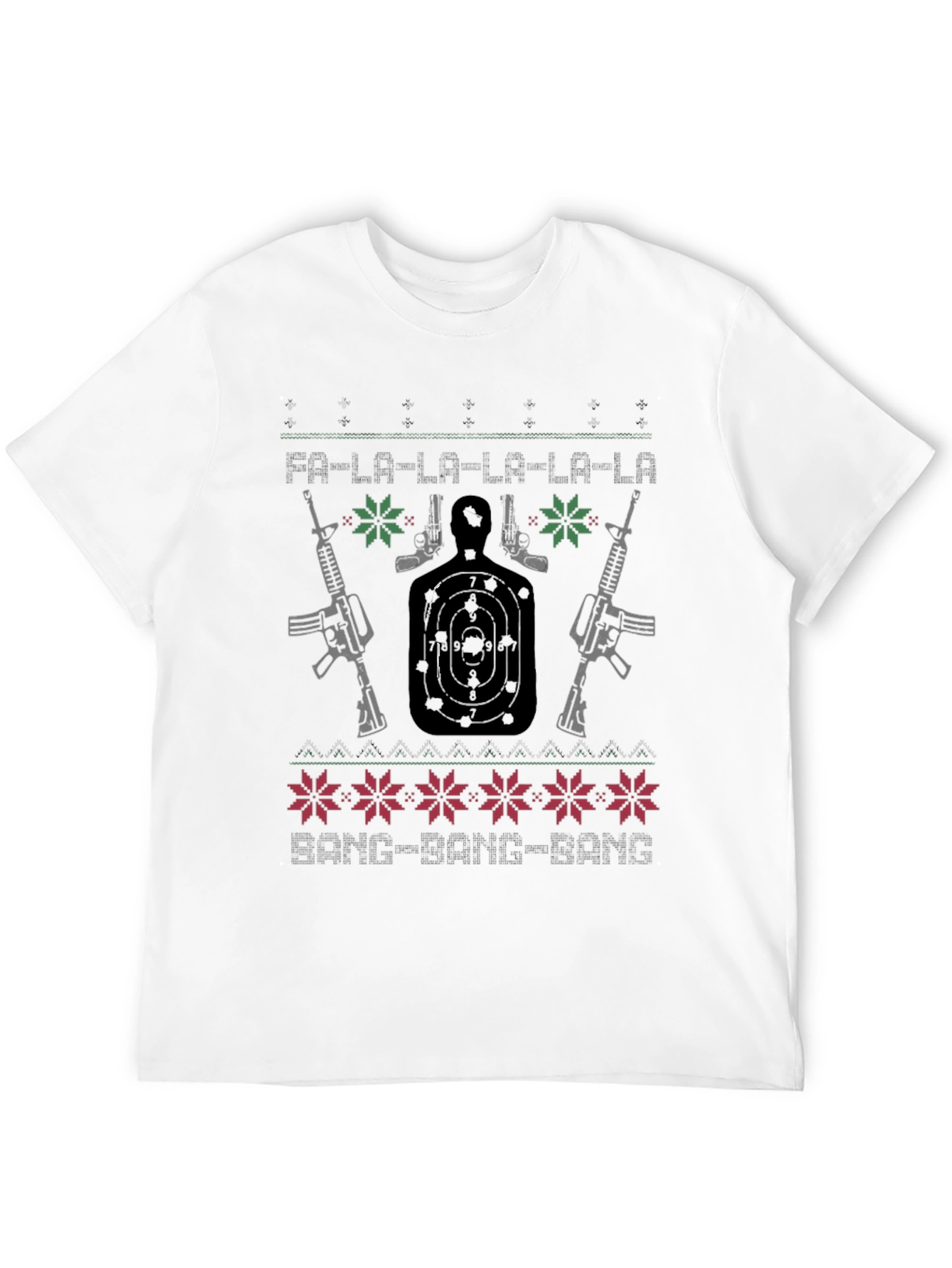 Guns Ugly Christmas Sweater T-Shirt
