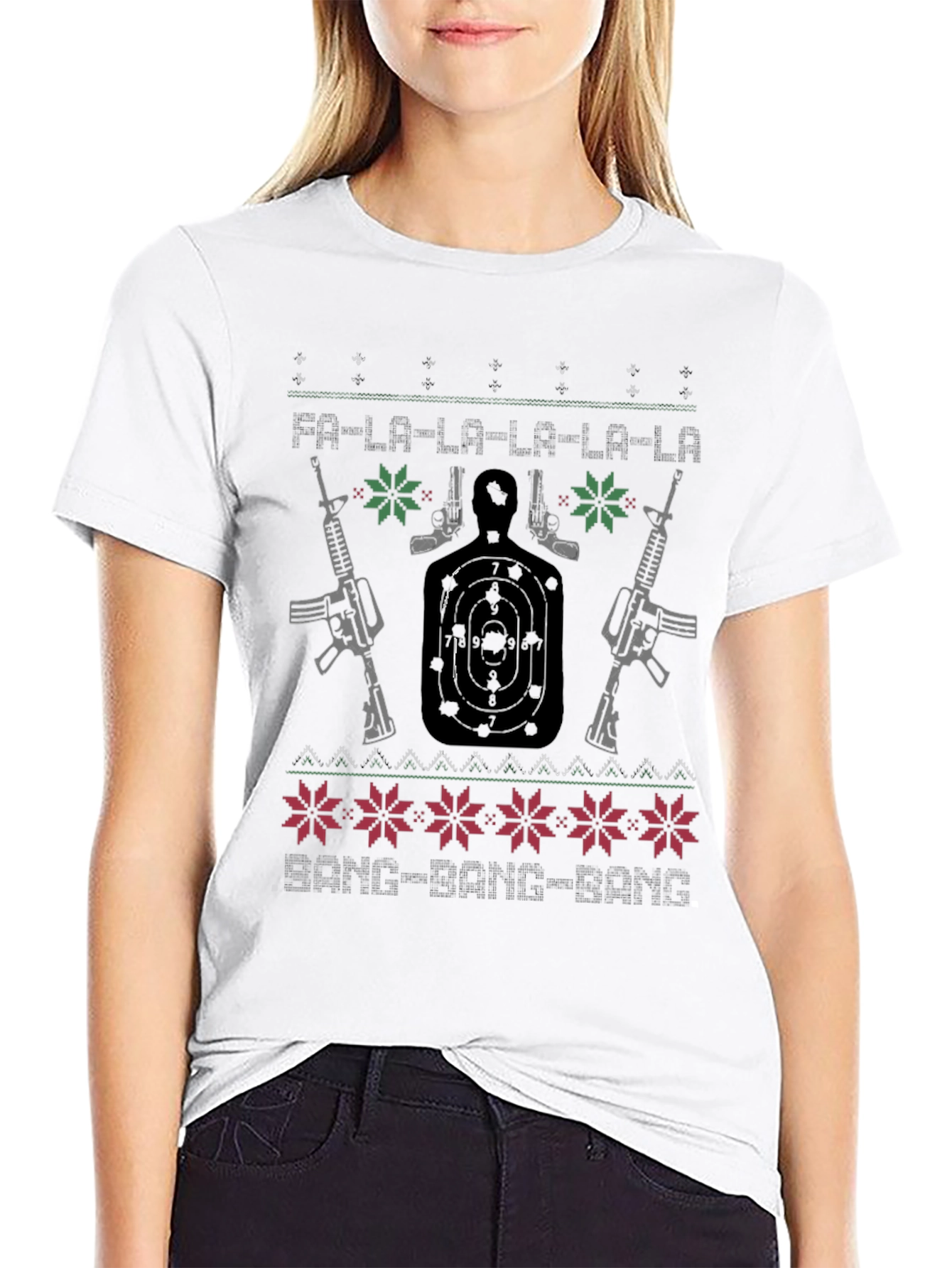 Guns Ugly Christmas Sweater T-Shirt