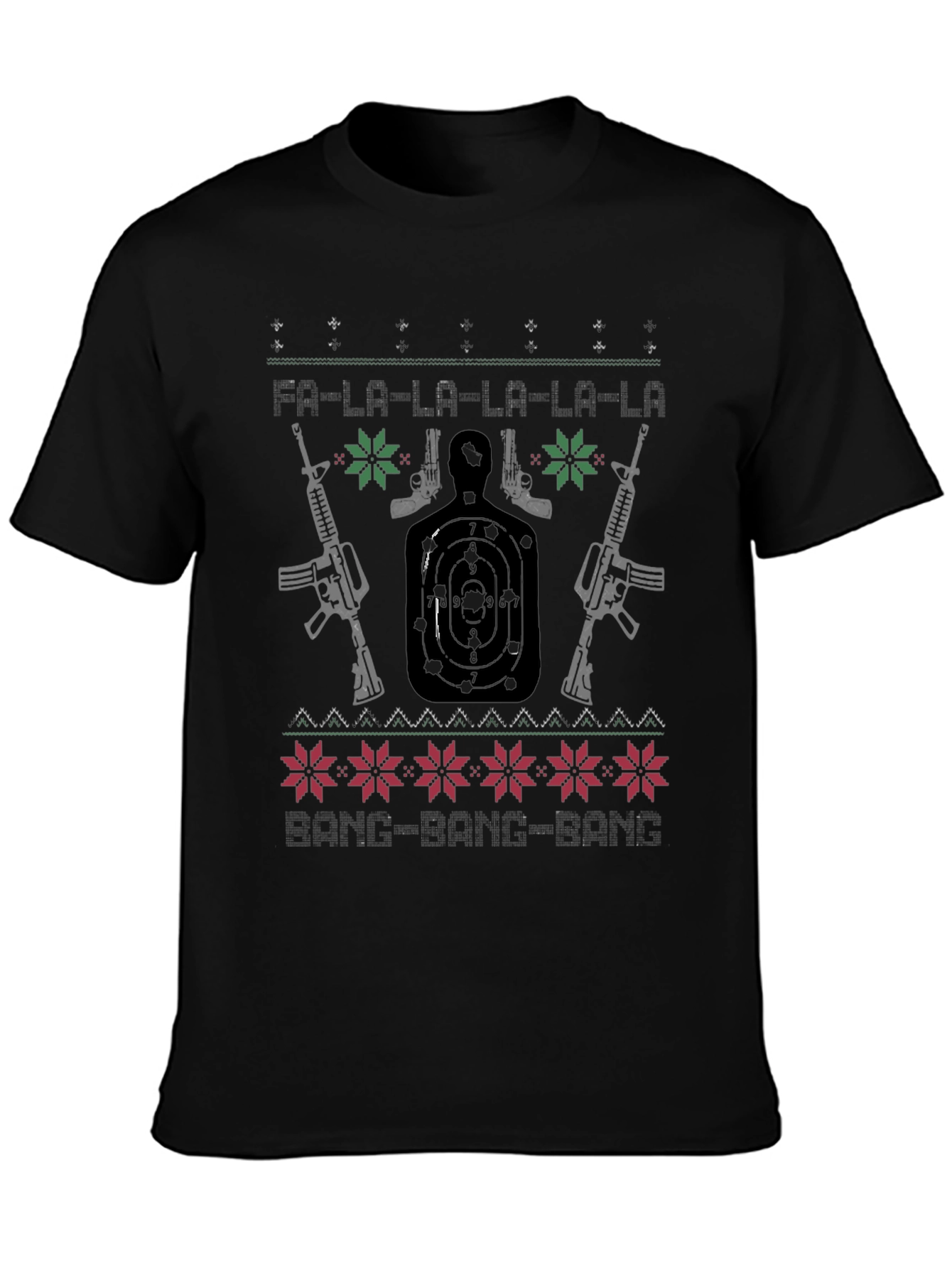 Guns Ugly Christmas Sweater T-Shirt