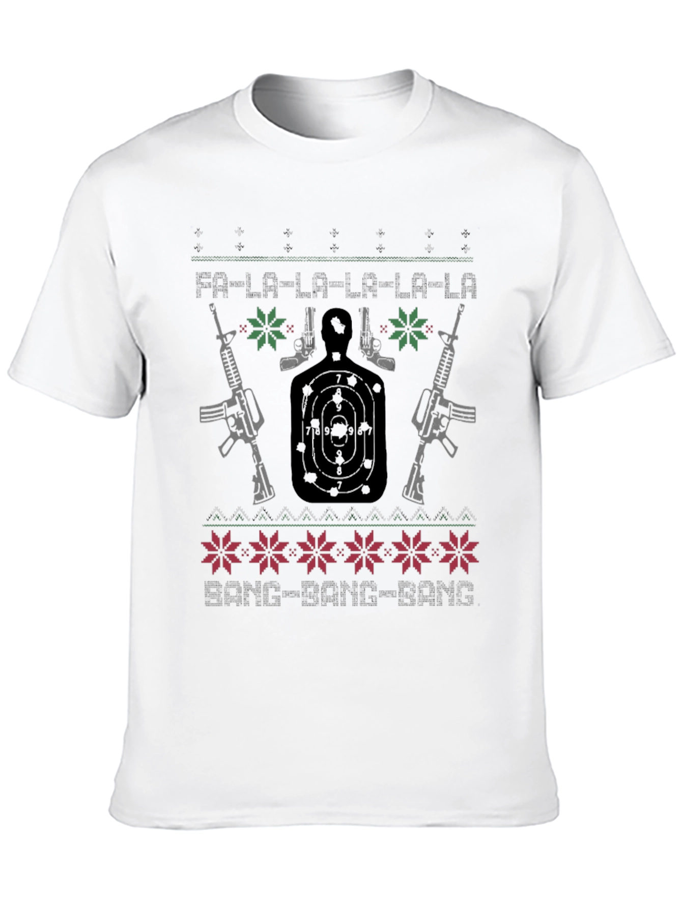 Guns Ugly Christmas Sweater T-Shirt