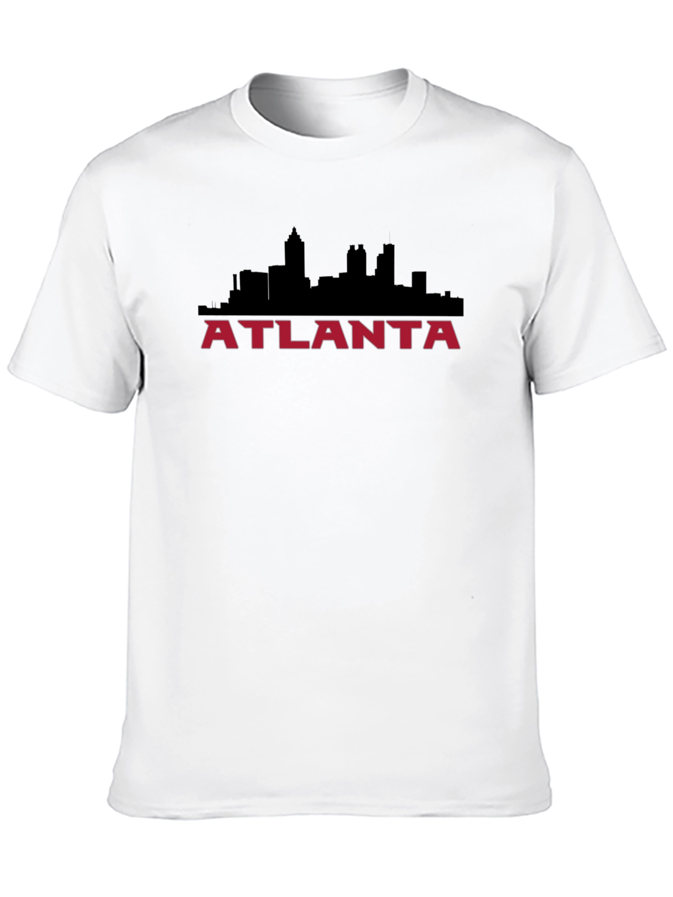 Atlanta Skyline Graphic Tee - Black Cotton Blend