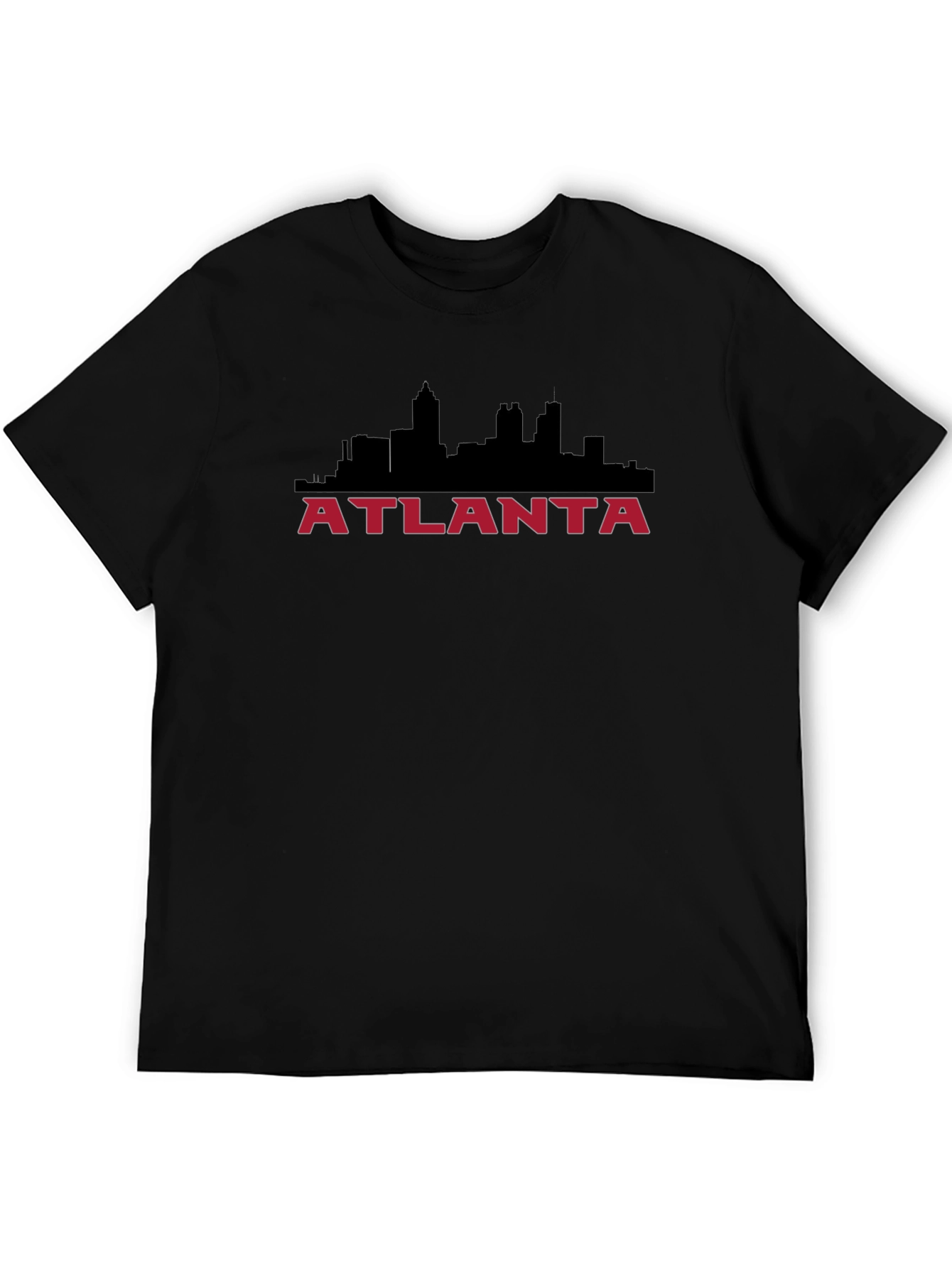 Atlanta Skyline Graphic Tee - Black Cotton Blend