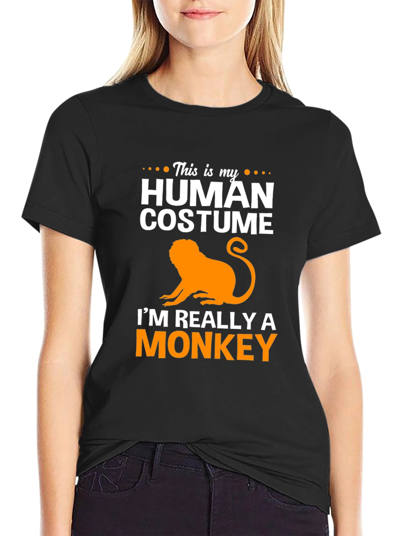 Human Costume Monkey Graphic T-Shirt