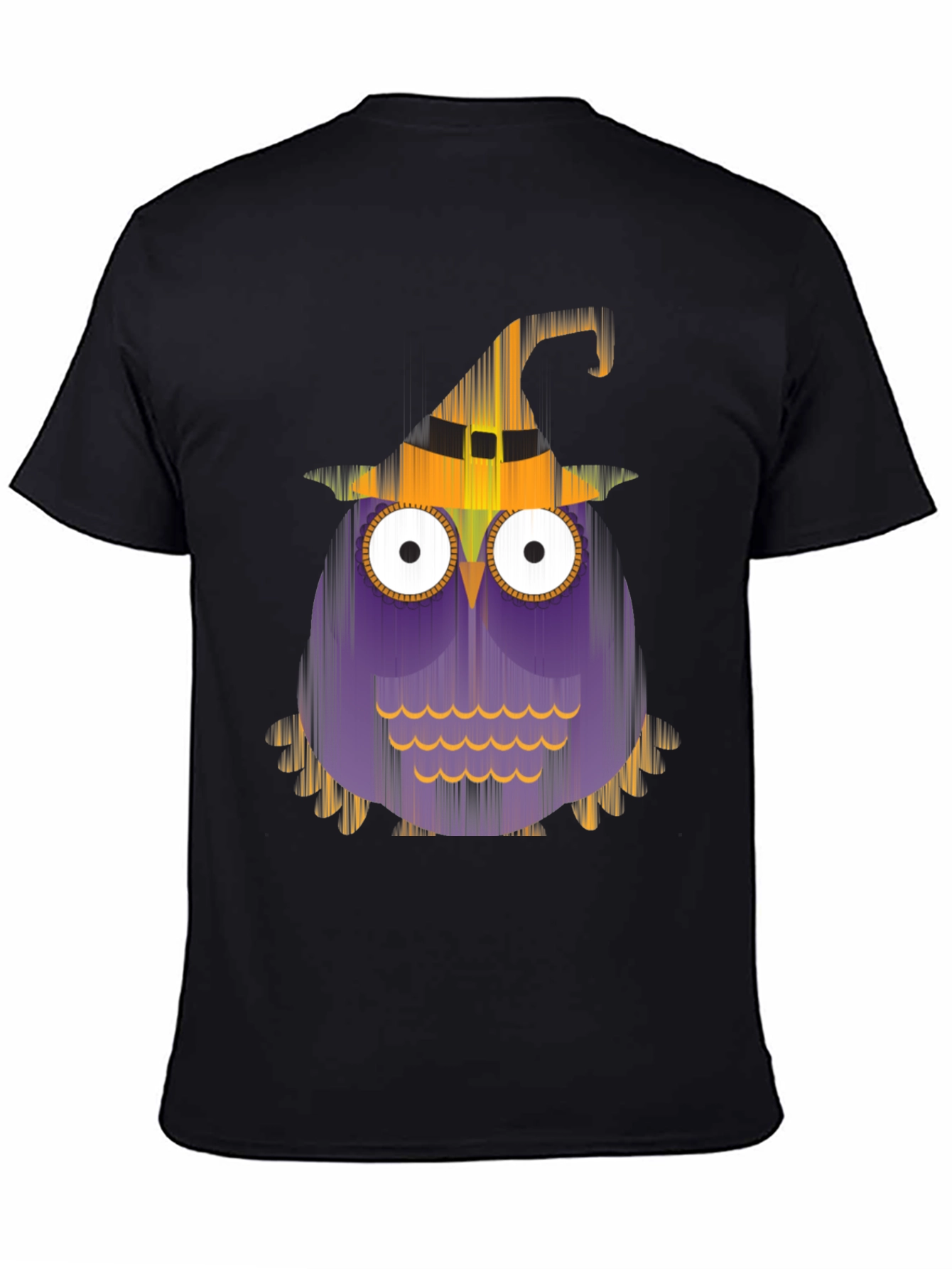 Halloween Owl T-Shirt - Black