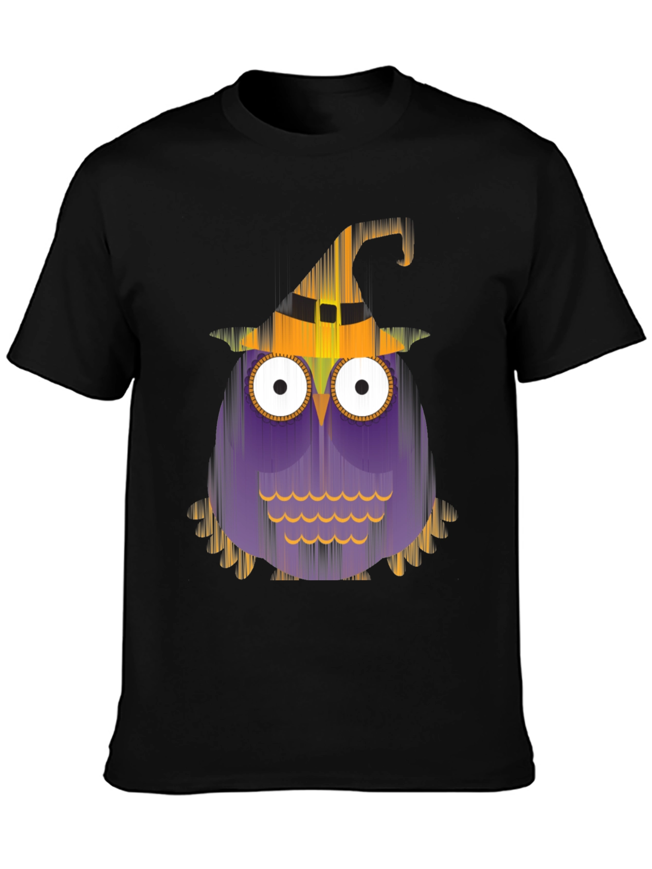 Halloween Owl T-Shirt - Black