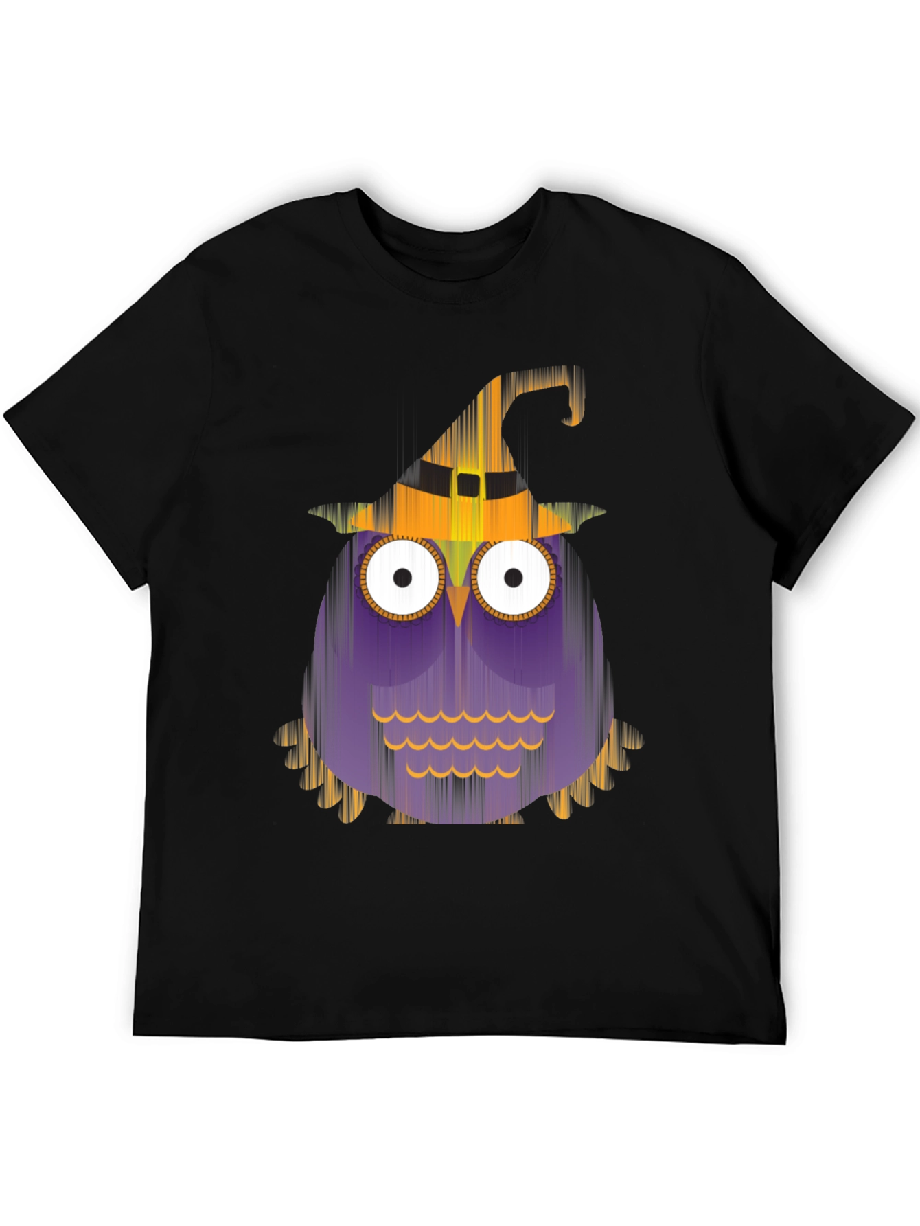Halloween Owl T-Shirt - Black