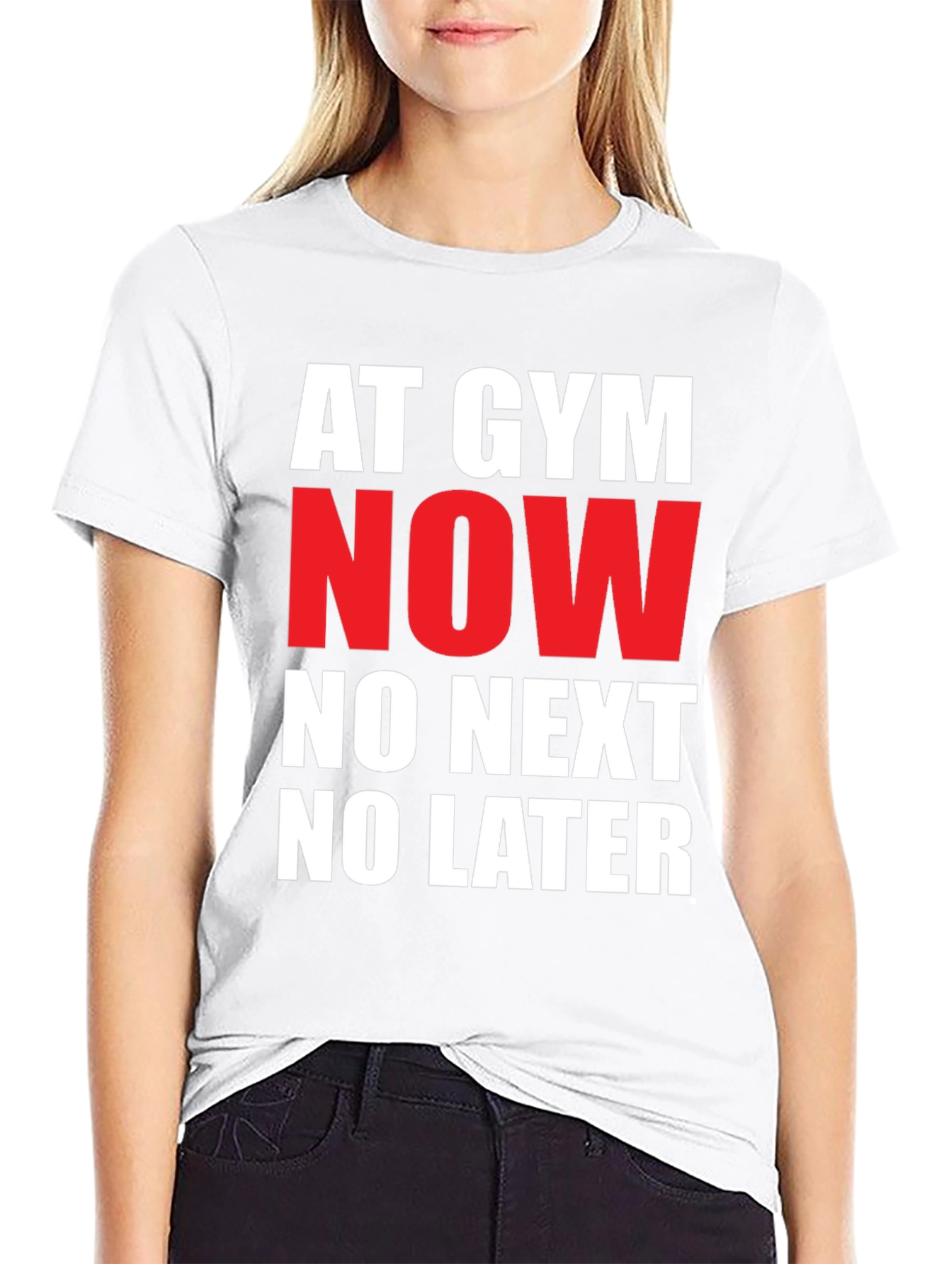 Gym Now T-Shirt: Bold Statement Tee