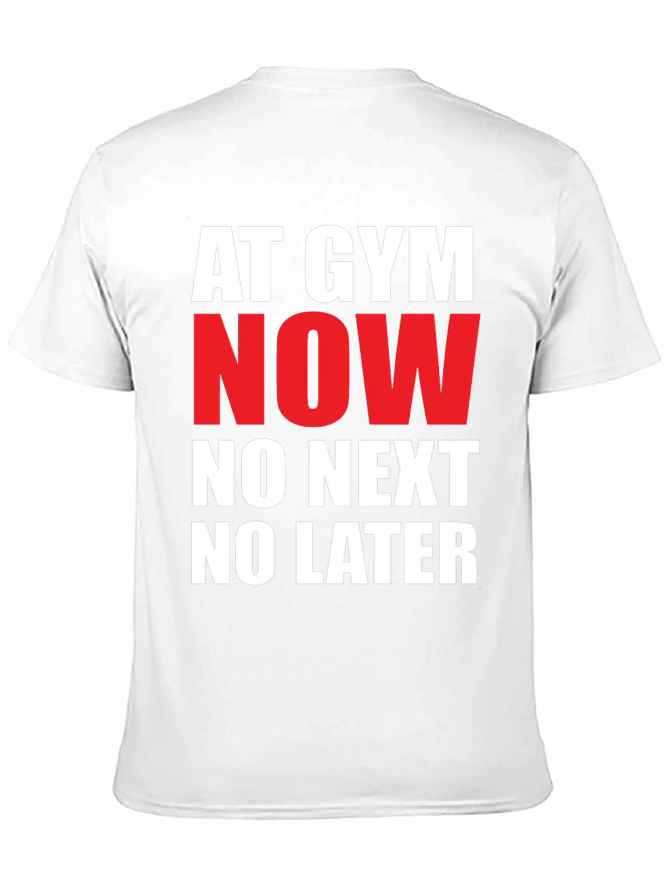 Gym Now T-Shirt: Bold Statement Tee