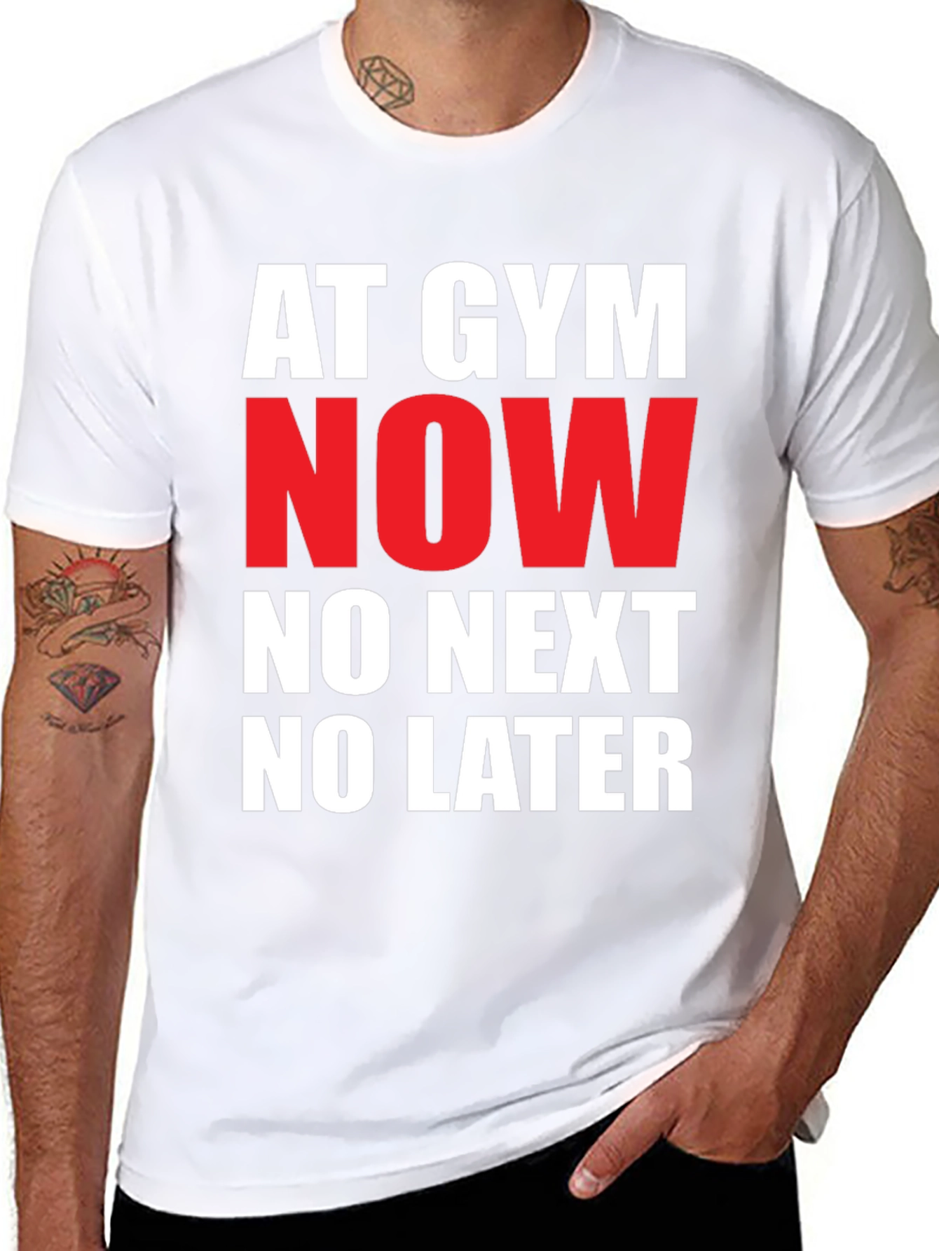 Gym Now T-Shirt: Bold Statement Tee