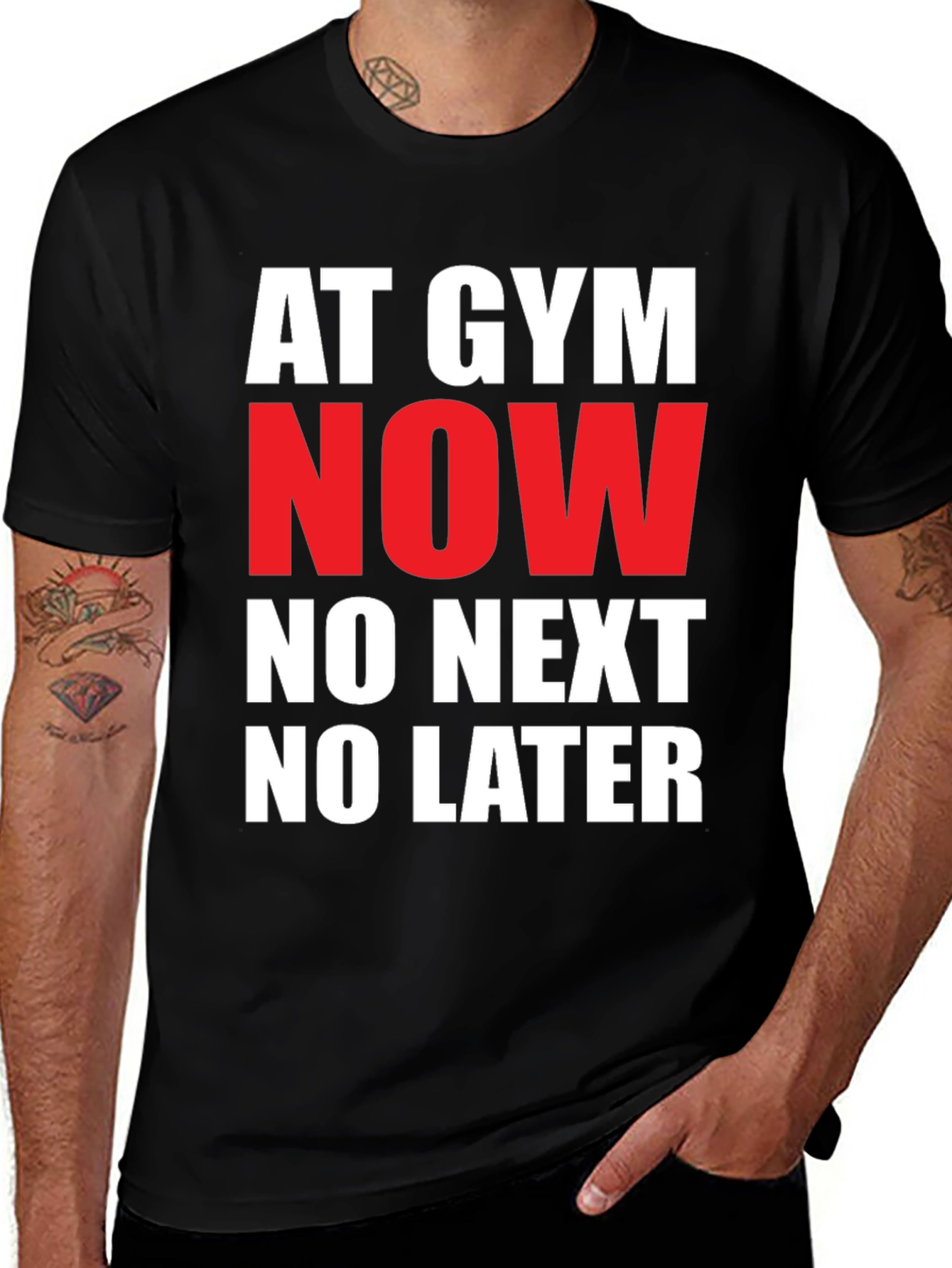 Gym Now T-Shirt: Bold Statement Tee