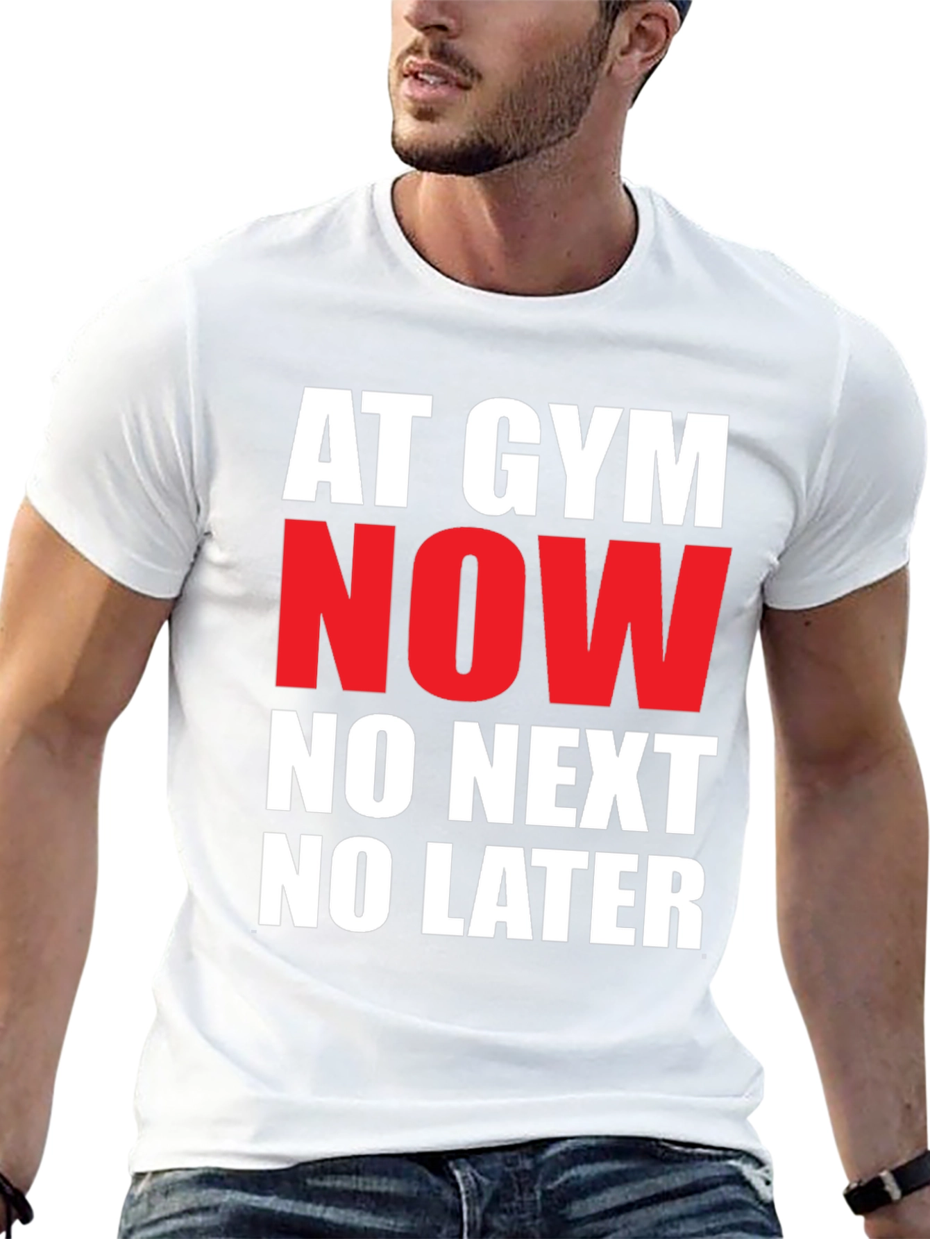 Gym Now T-Shirt: Bold Statement Tee
