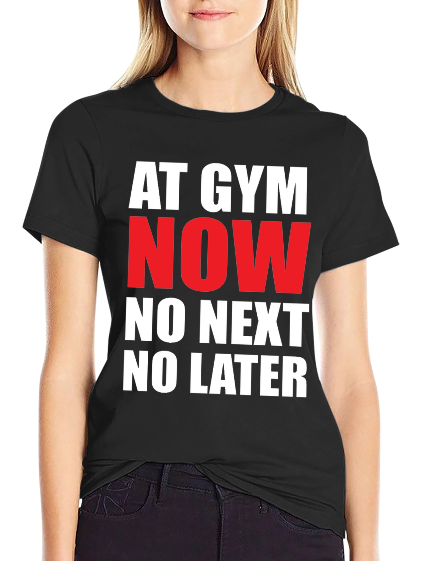 Gym Now T-Shirt: Bold Statement Tee