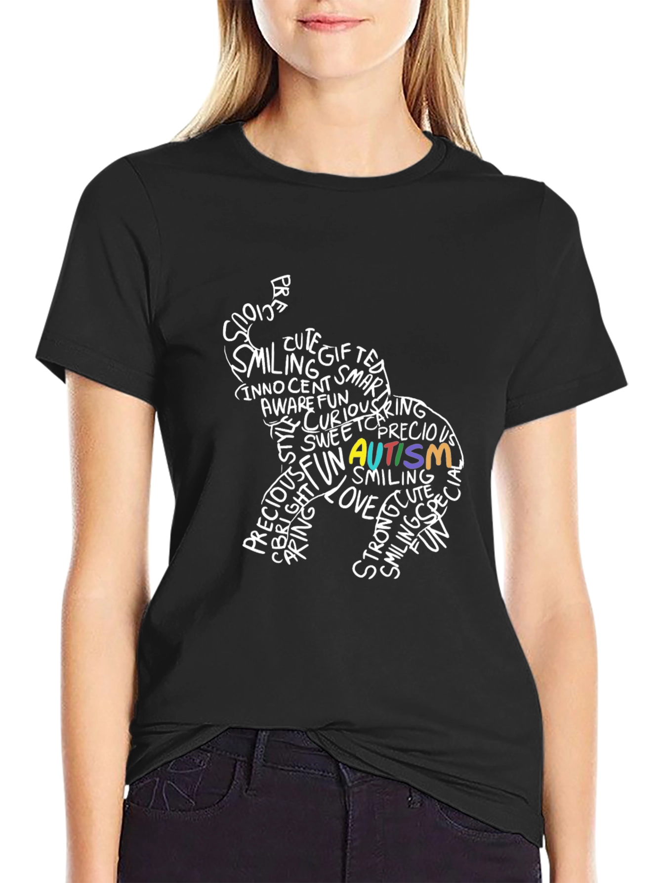 Autism Awareness Elephant Graphic Tee