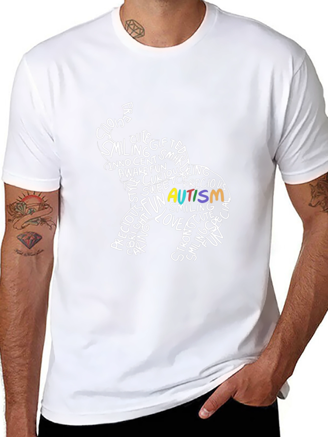 Autism Awareness Elephant Graphic Tee