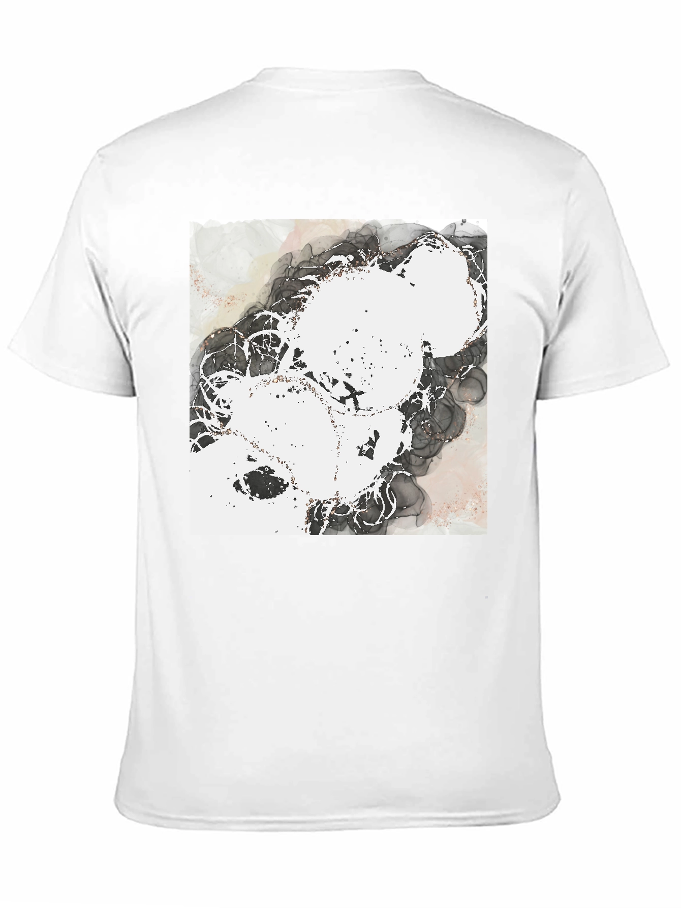 Abstract Ink Graphic Tee - Modern Style