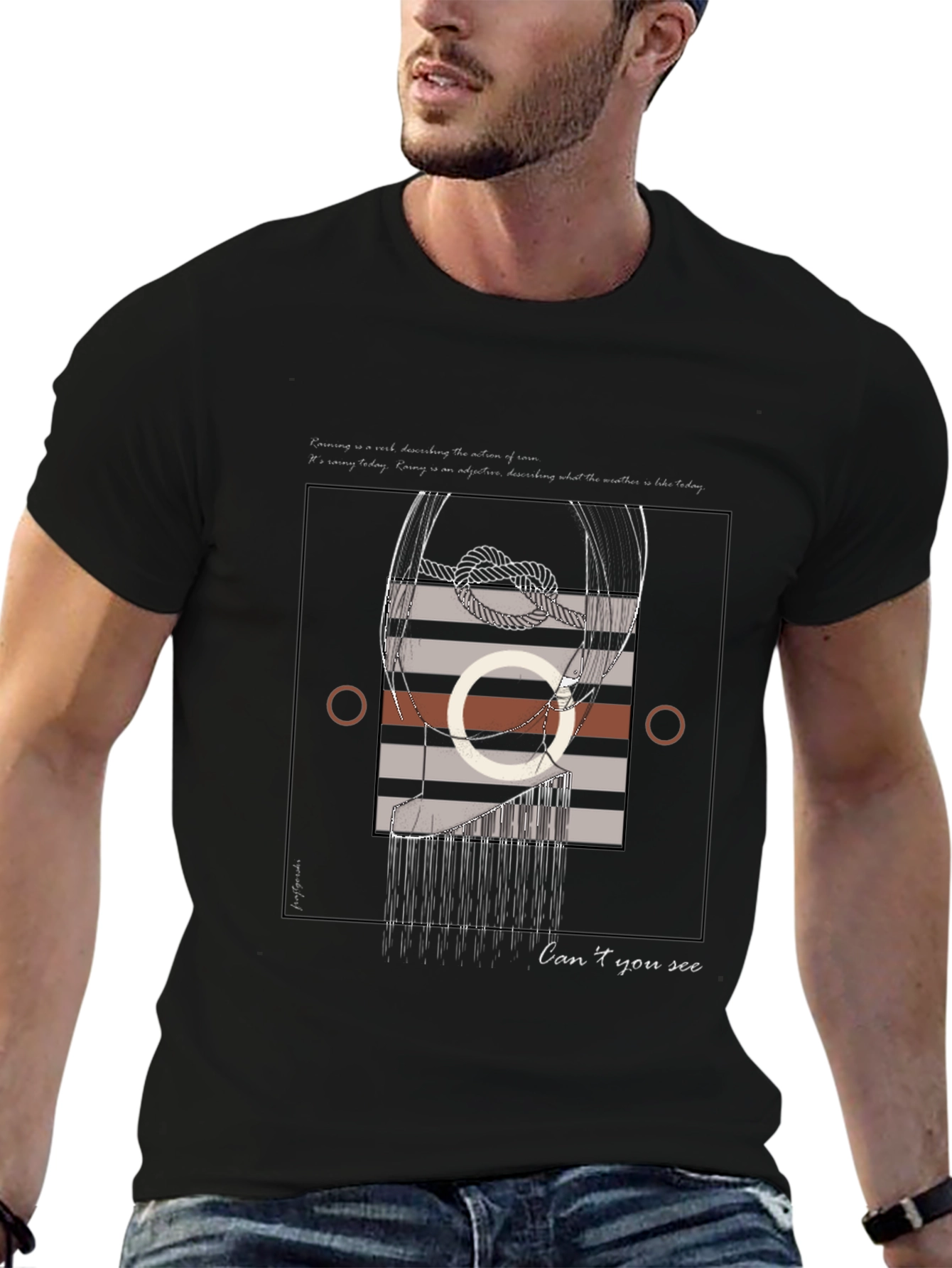 Abstract Graphic Print T-Shirt