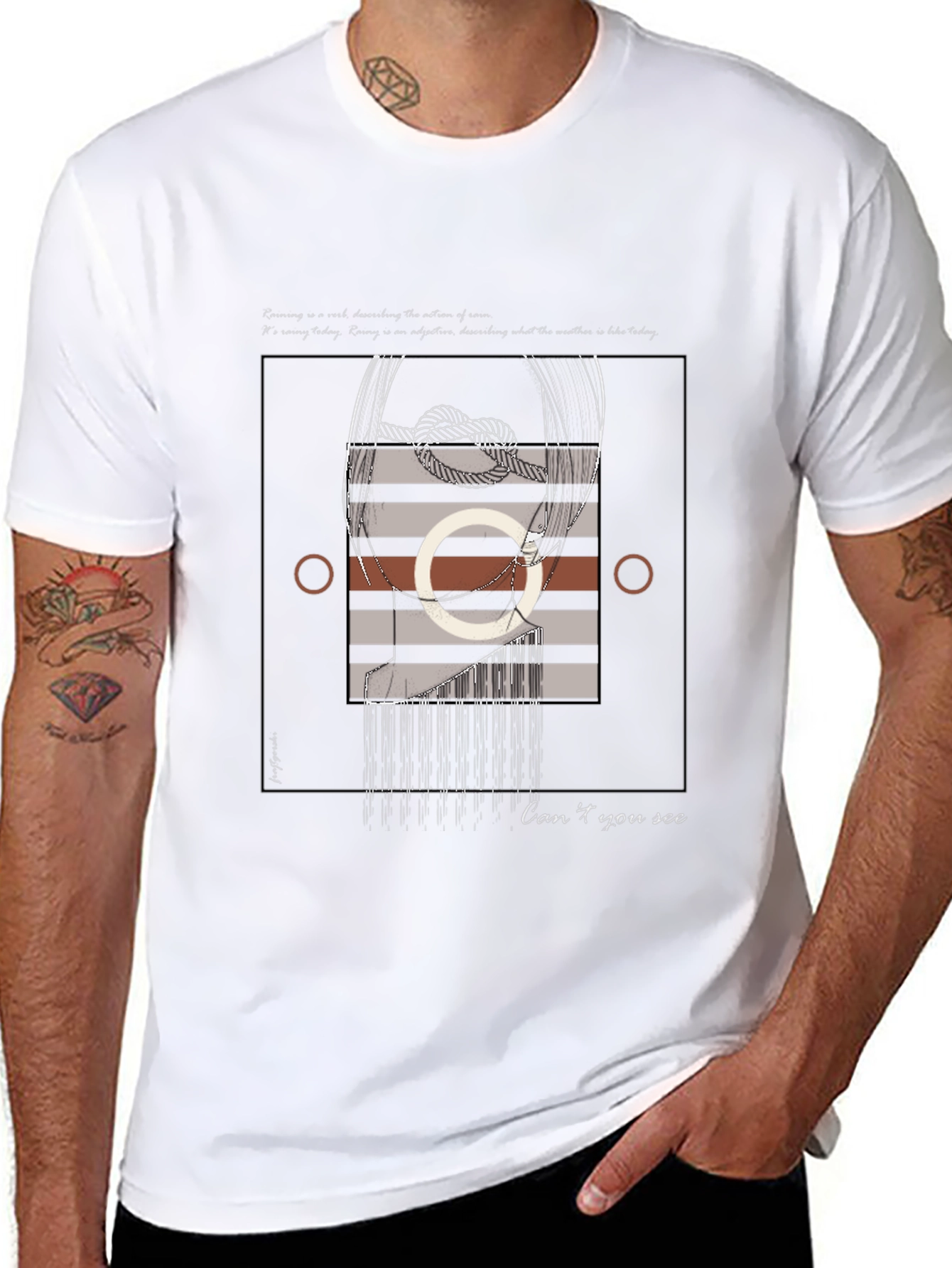 Abstract Graphic Print T-Shirt