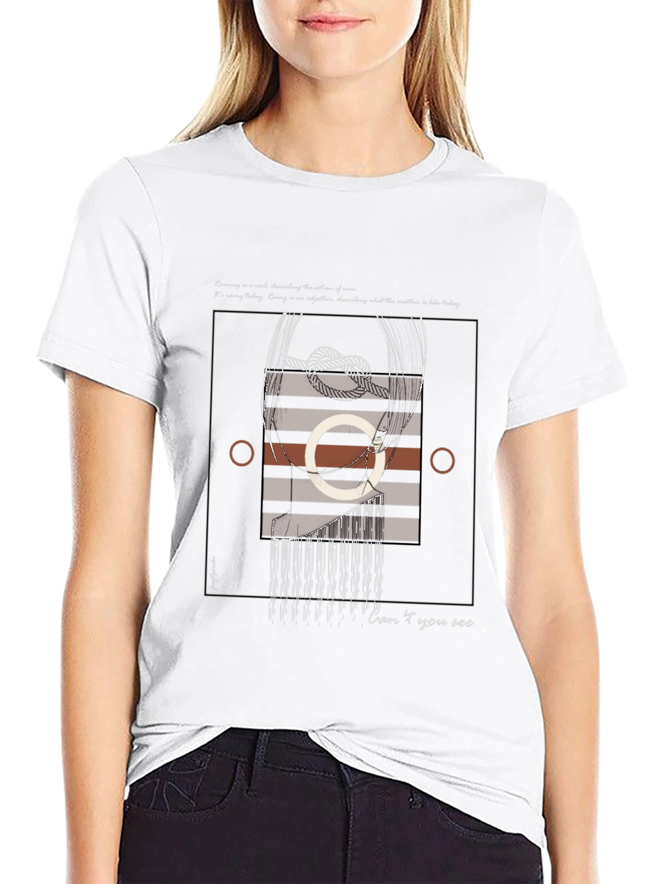 Abstract Graphic Print T-Shirt