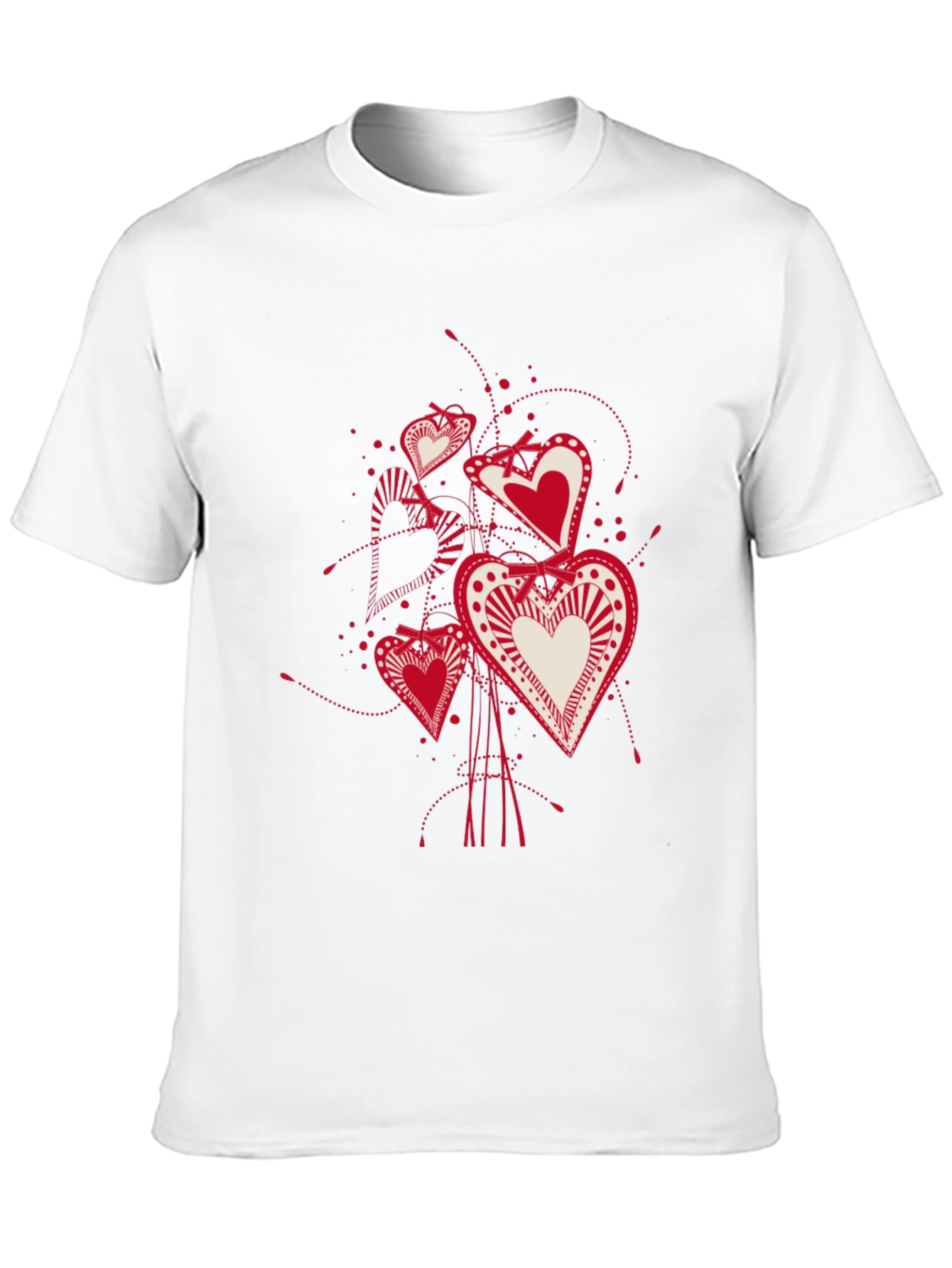 Heart Bouquet Graphic Tee - Black