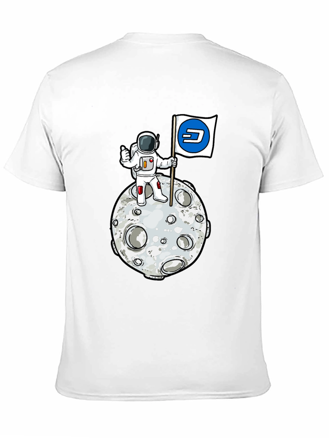 Astronaut Moon Landing Dash Crypto T-Shirt