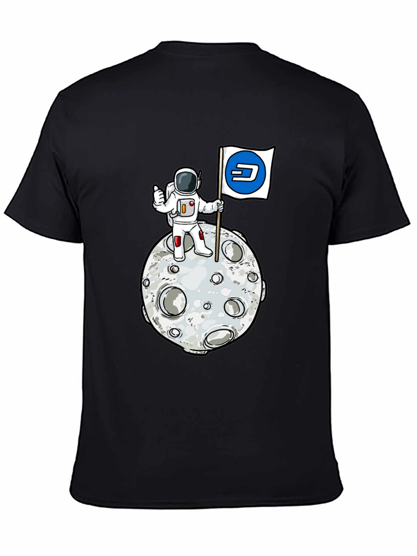 Astronaut Moon Landing Dash Crypto T-Shirt