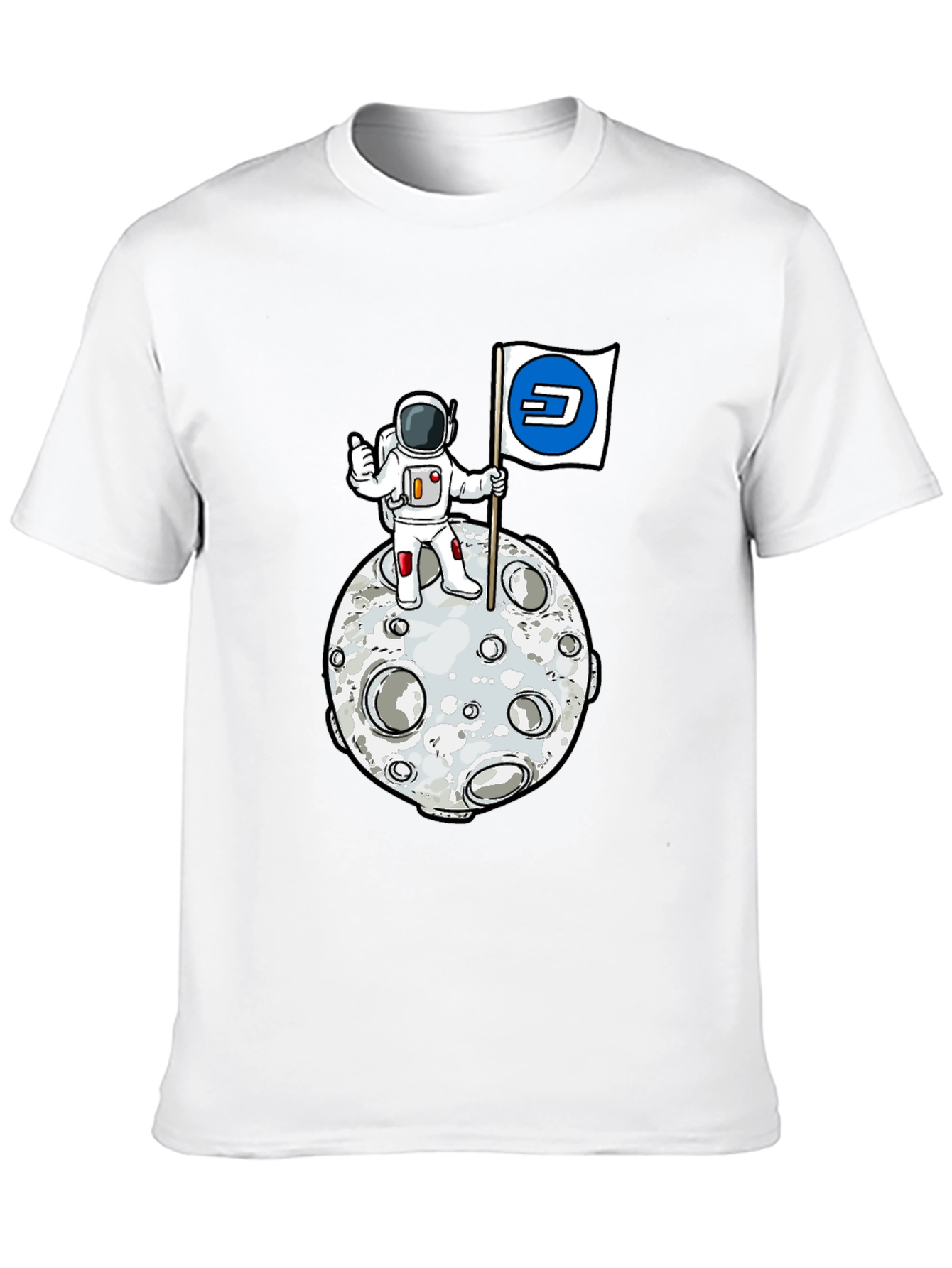 Astronaut Moon Landing Dash Crypto T-Shirt