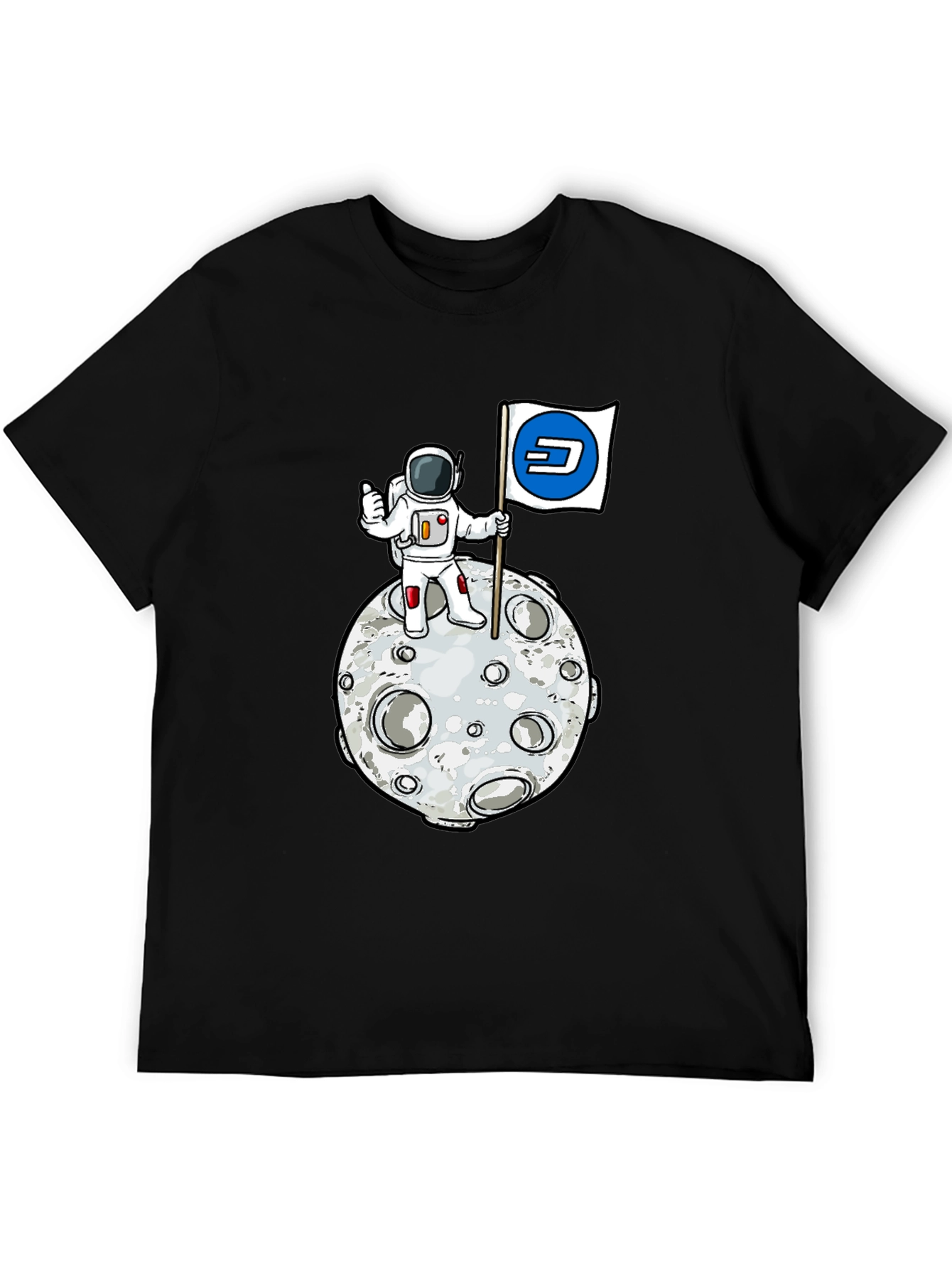 Astronaut Moon Landing Dash Crypto T-Shirt