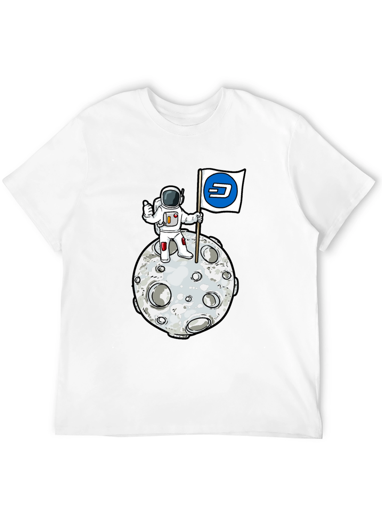 Astronaut Moon Landing Dash Crypto T-Shirt