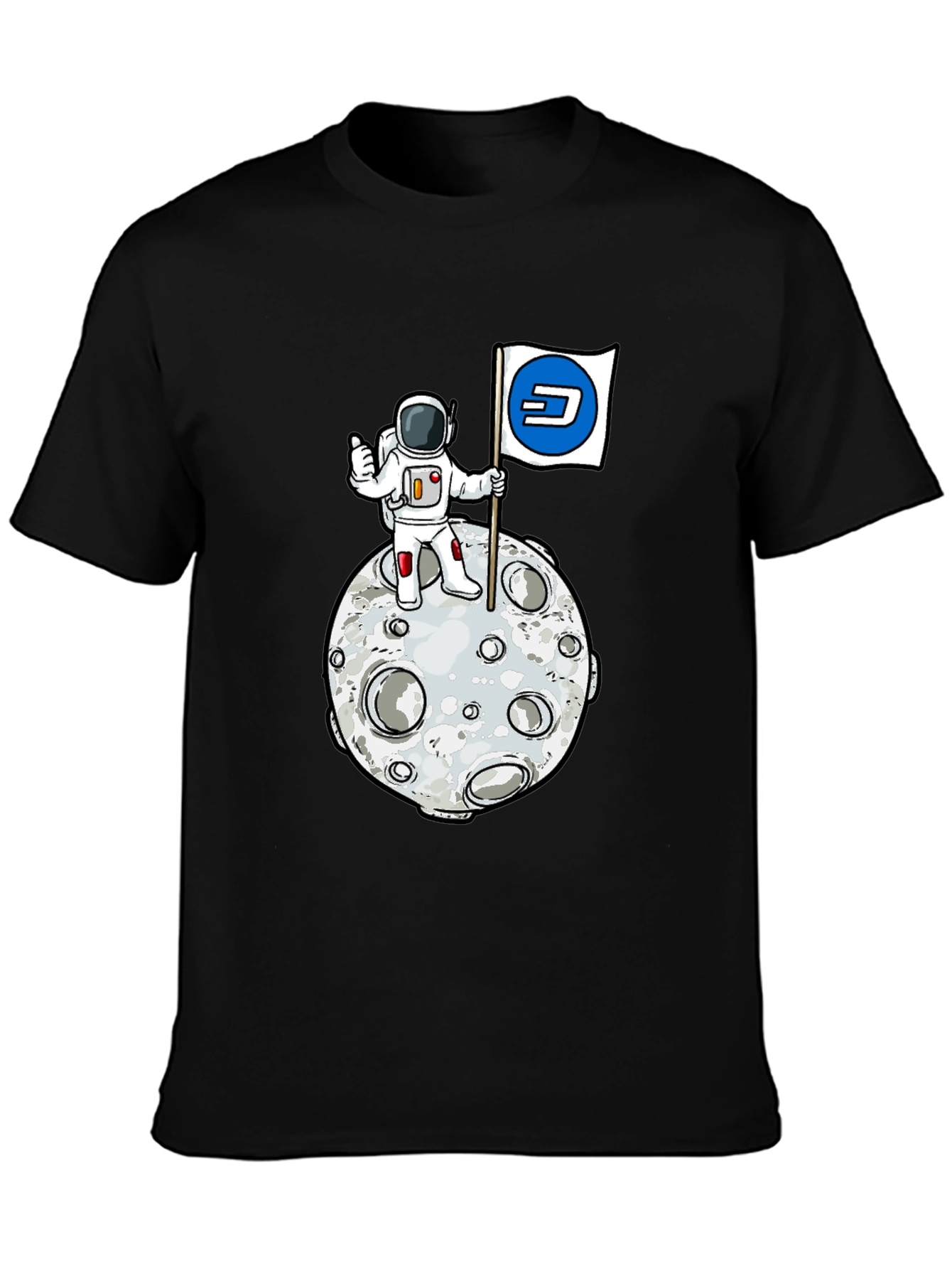 Astronaut Moon Landing Dash Crypto T-Shirt