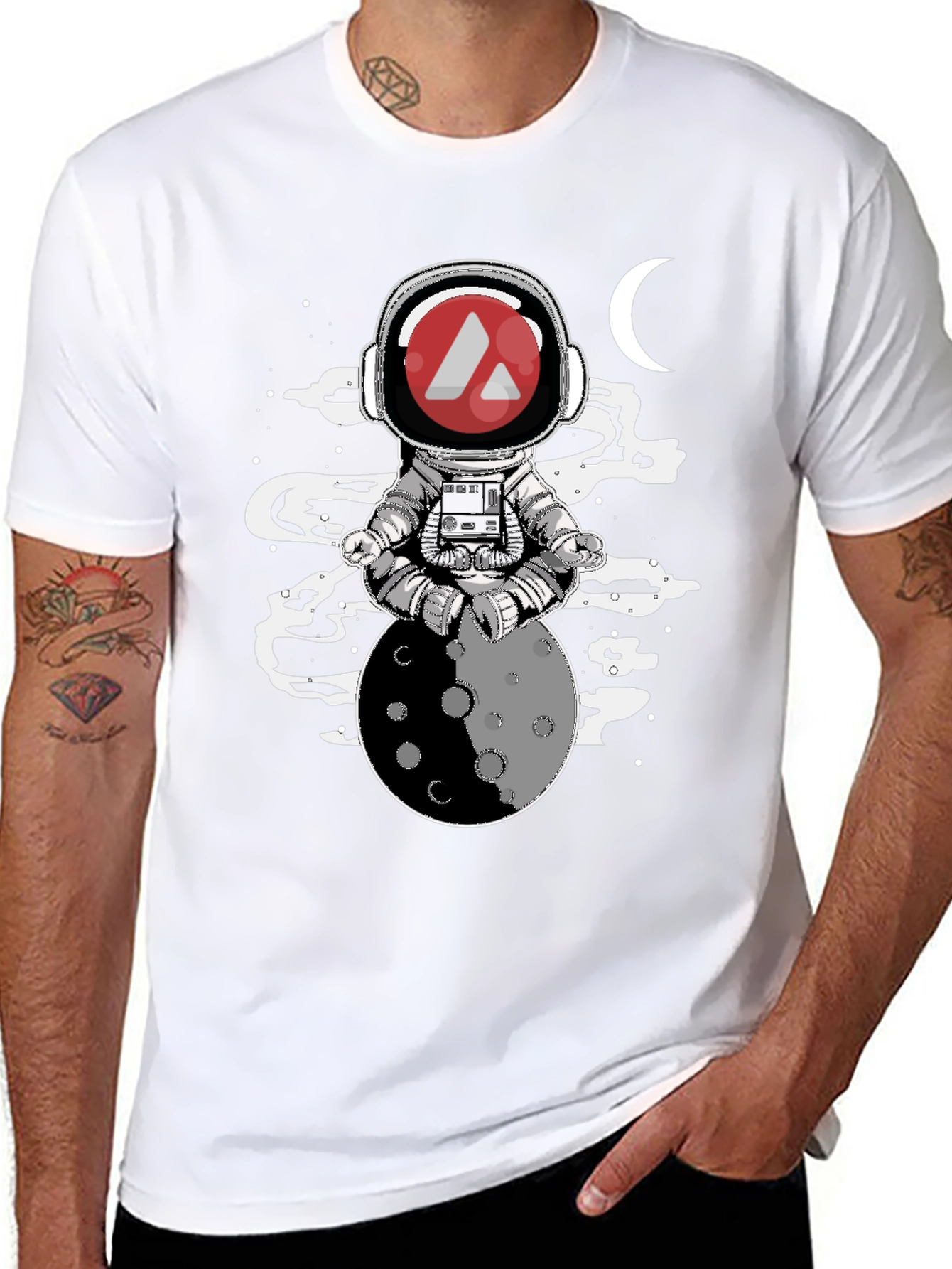 Astronaut Moon Meditation T-Shirt