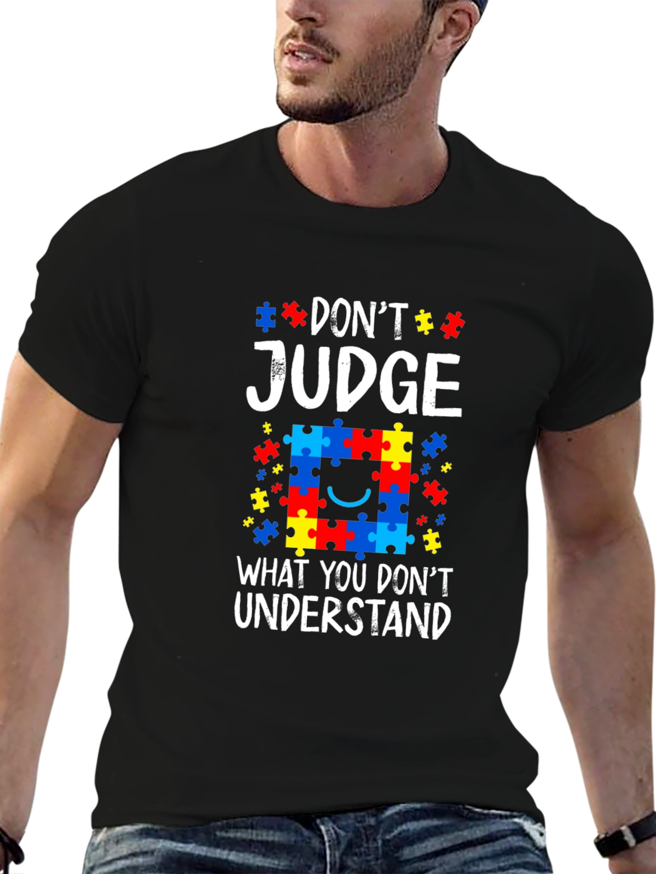 Autism Awareness Puzzle Piece Graphic Tee